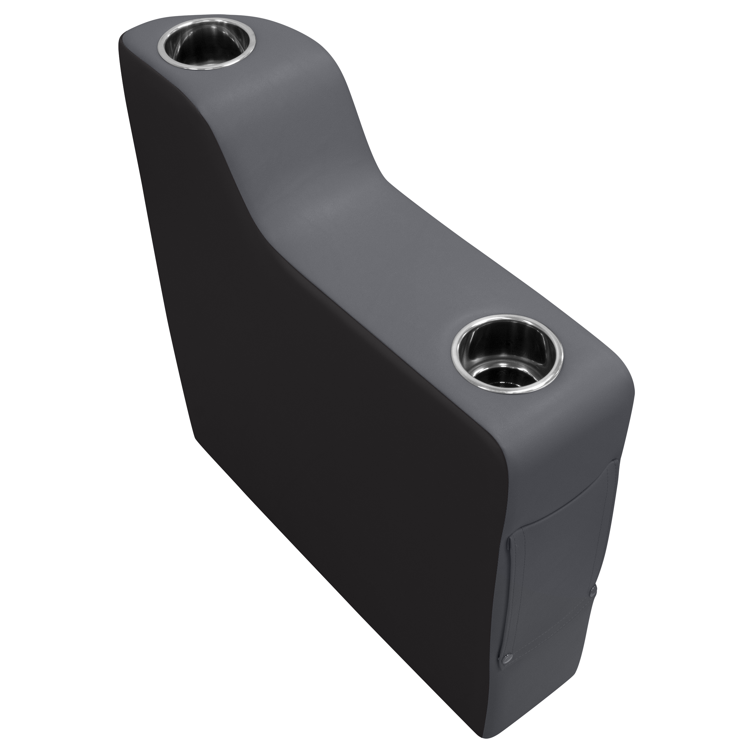 Wise 3009-1890 Premier Series Pontoon Left Radius Arm Rest, Slate / Dark Neutral