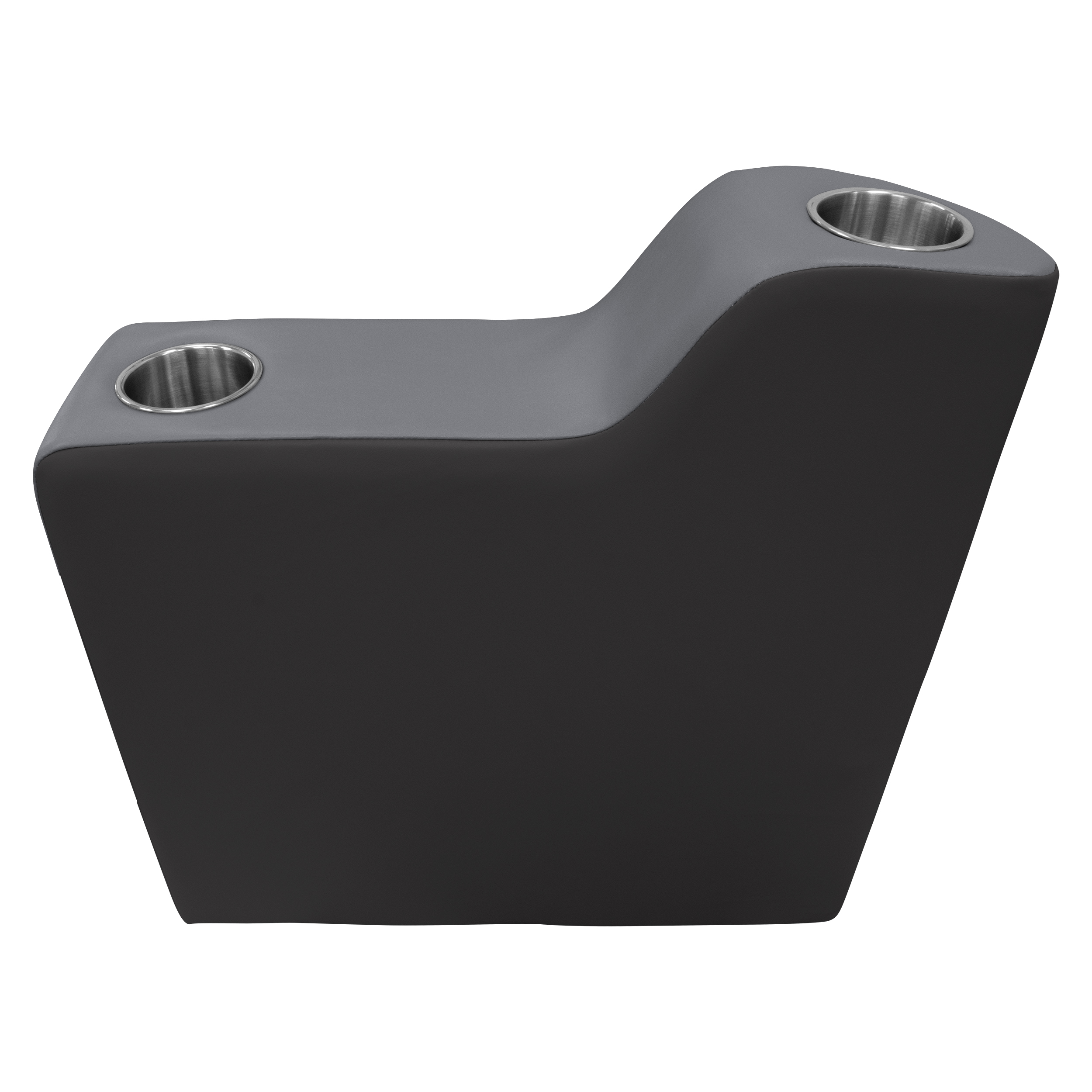 Wise 3010-1890 Premier Series Pontoon Right Radius Arm Rest, Slate / Dark Neutral