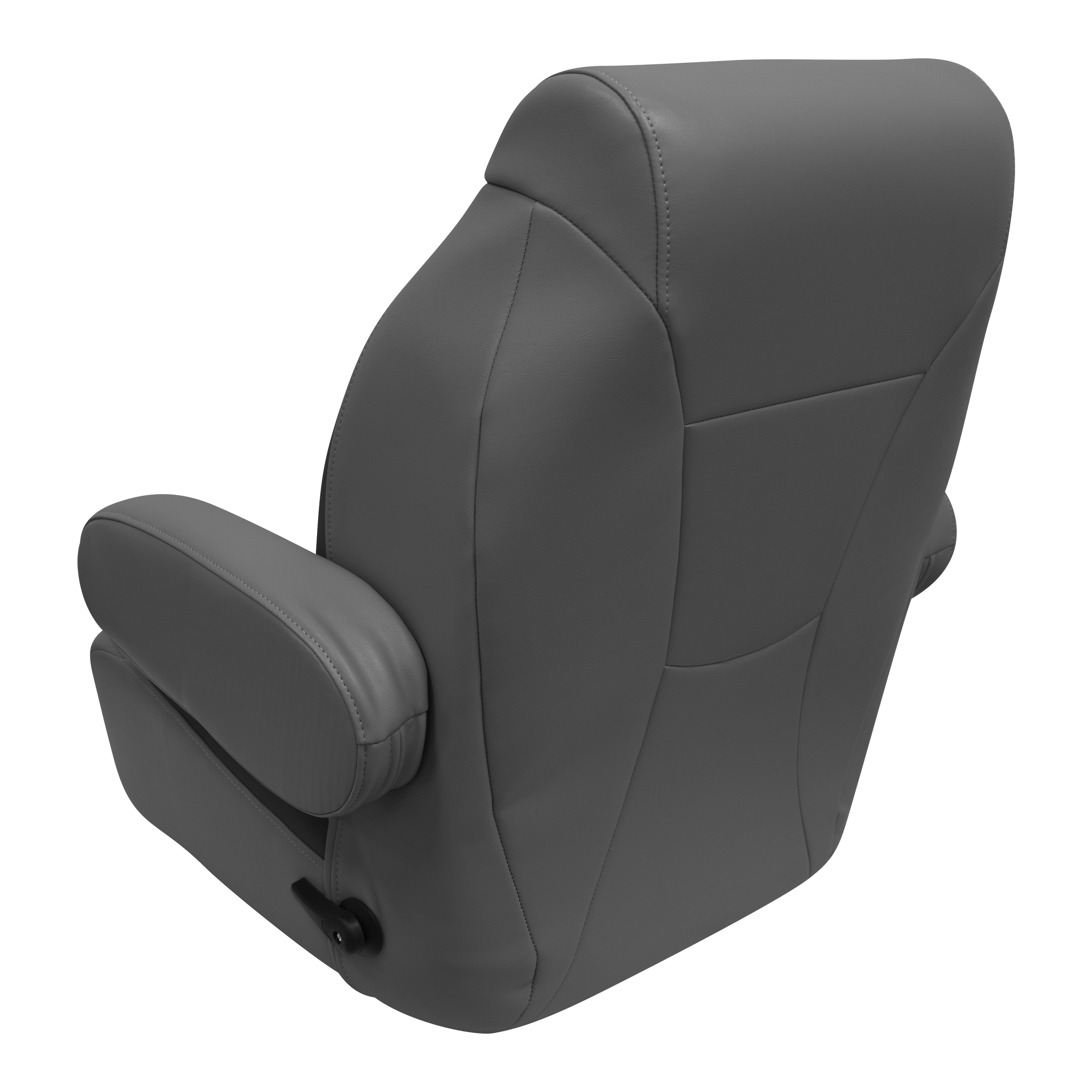 Wise 3126-1890 Premier Series High Back Pontoon Reclining Helm with Flip Up Arm Rests, Slate / Dark Neutral