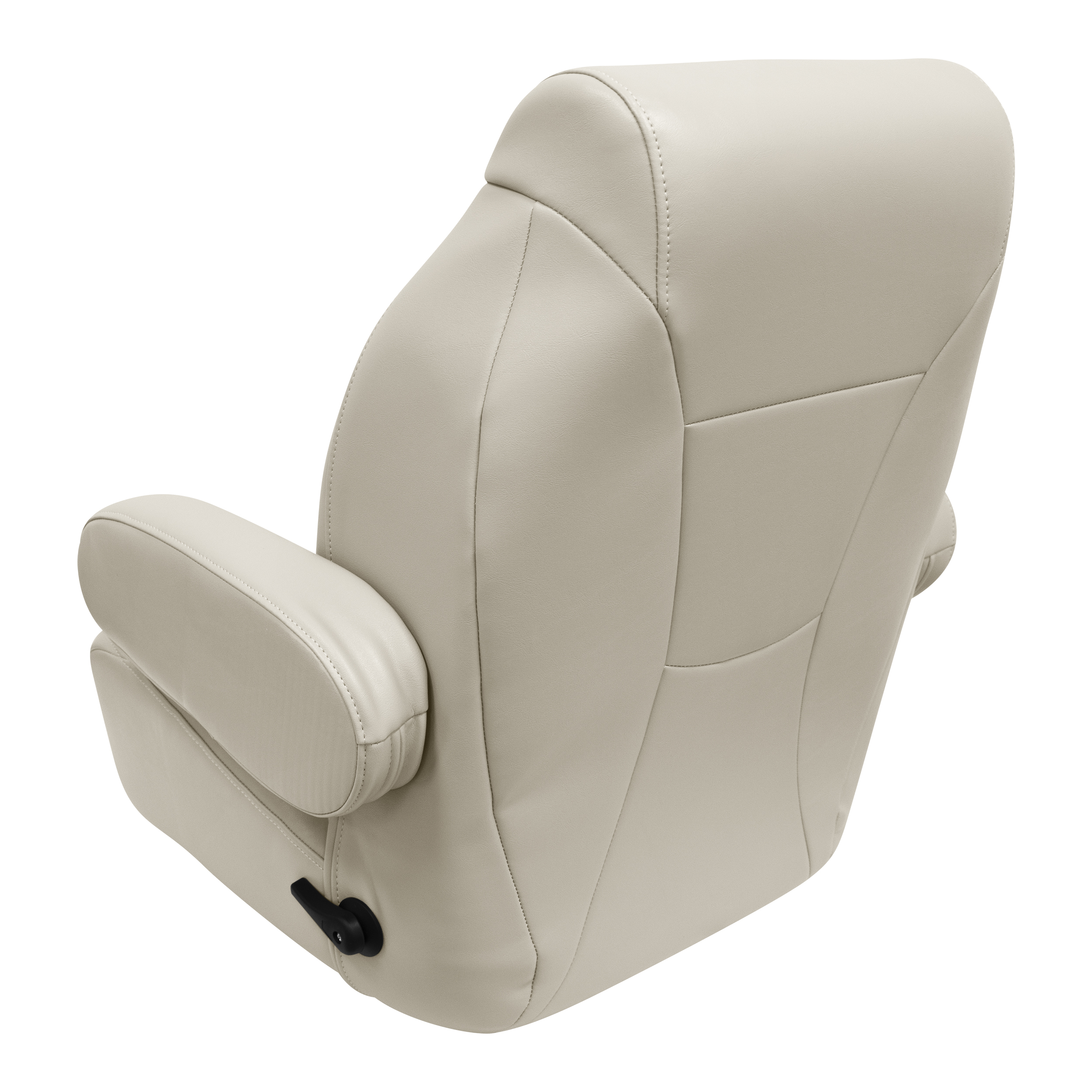 Wise 3126-990 Premier Series High Back Pontoon Reclining Helm with Flip Up Arm Rests Platinum