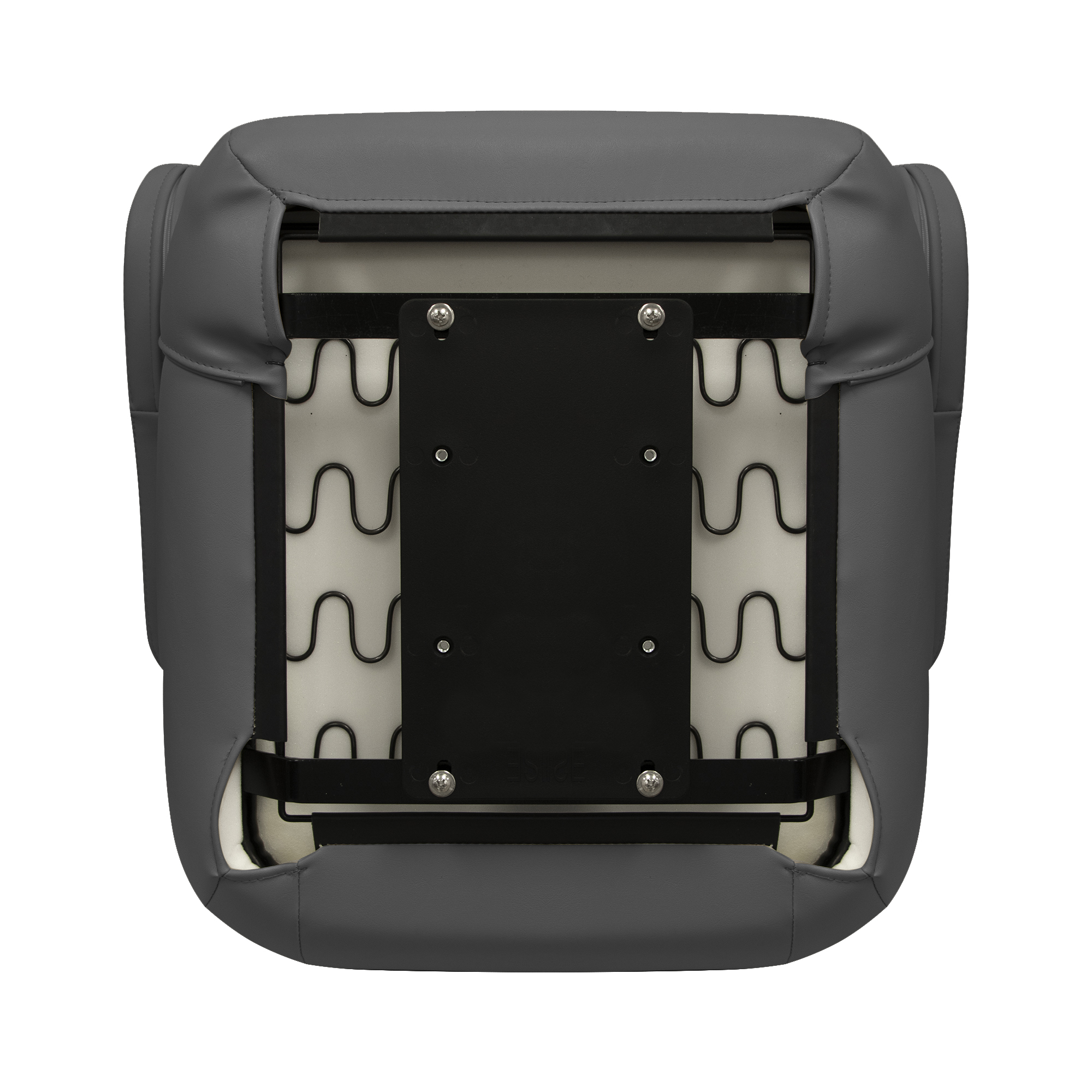 Wise 3127-1890 Premier Series Mid Back Pontoon Helm with Flip Up Arm Rests Slate / Dark Neutral