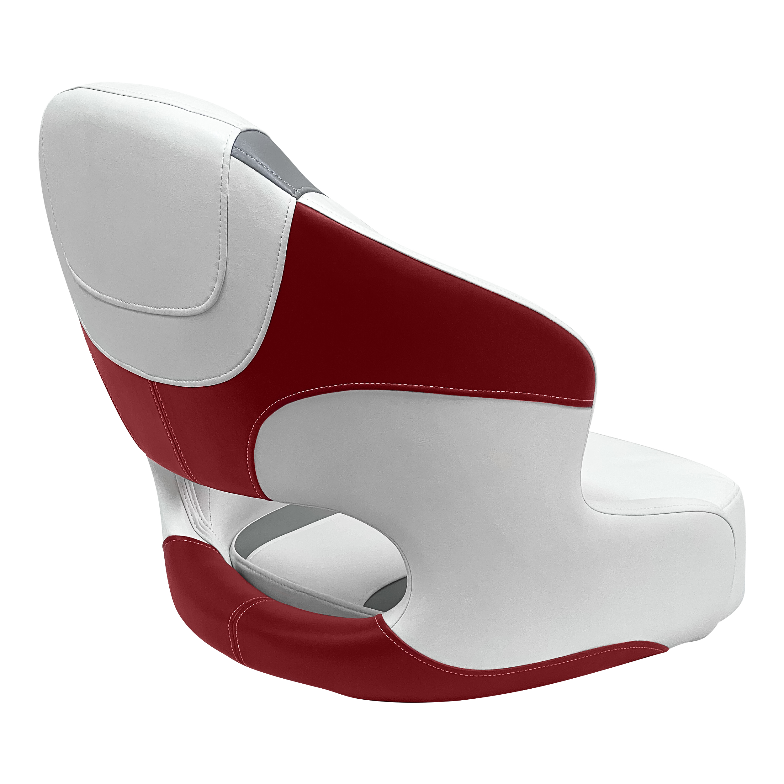 Wise 3314-1774 Baja Series Bucket Seat – Brite White / Grey / Dark Red