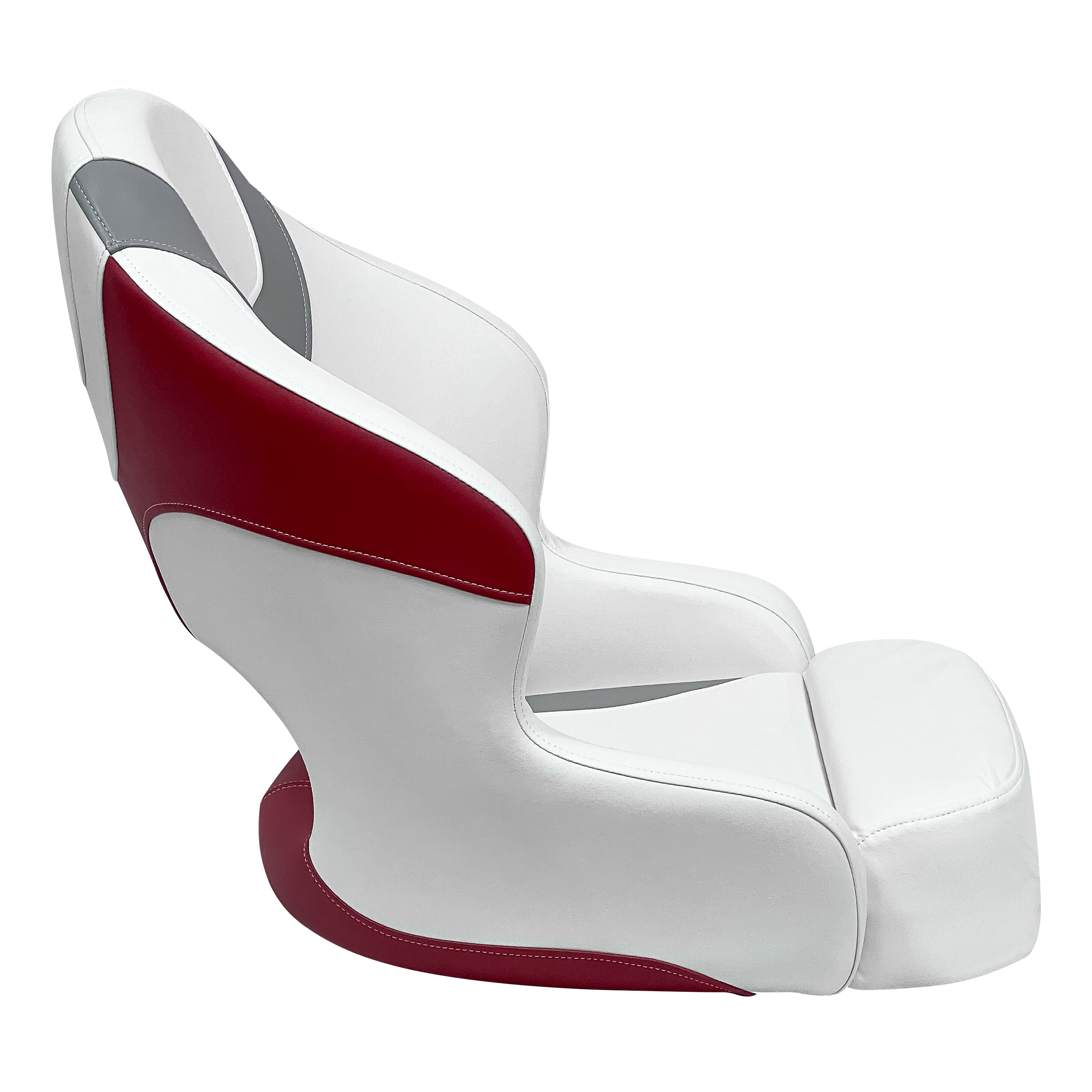 Wise 3314-1774 Baja Series Bucket Seat – Brite White / Grey / Dark Red