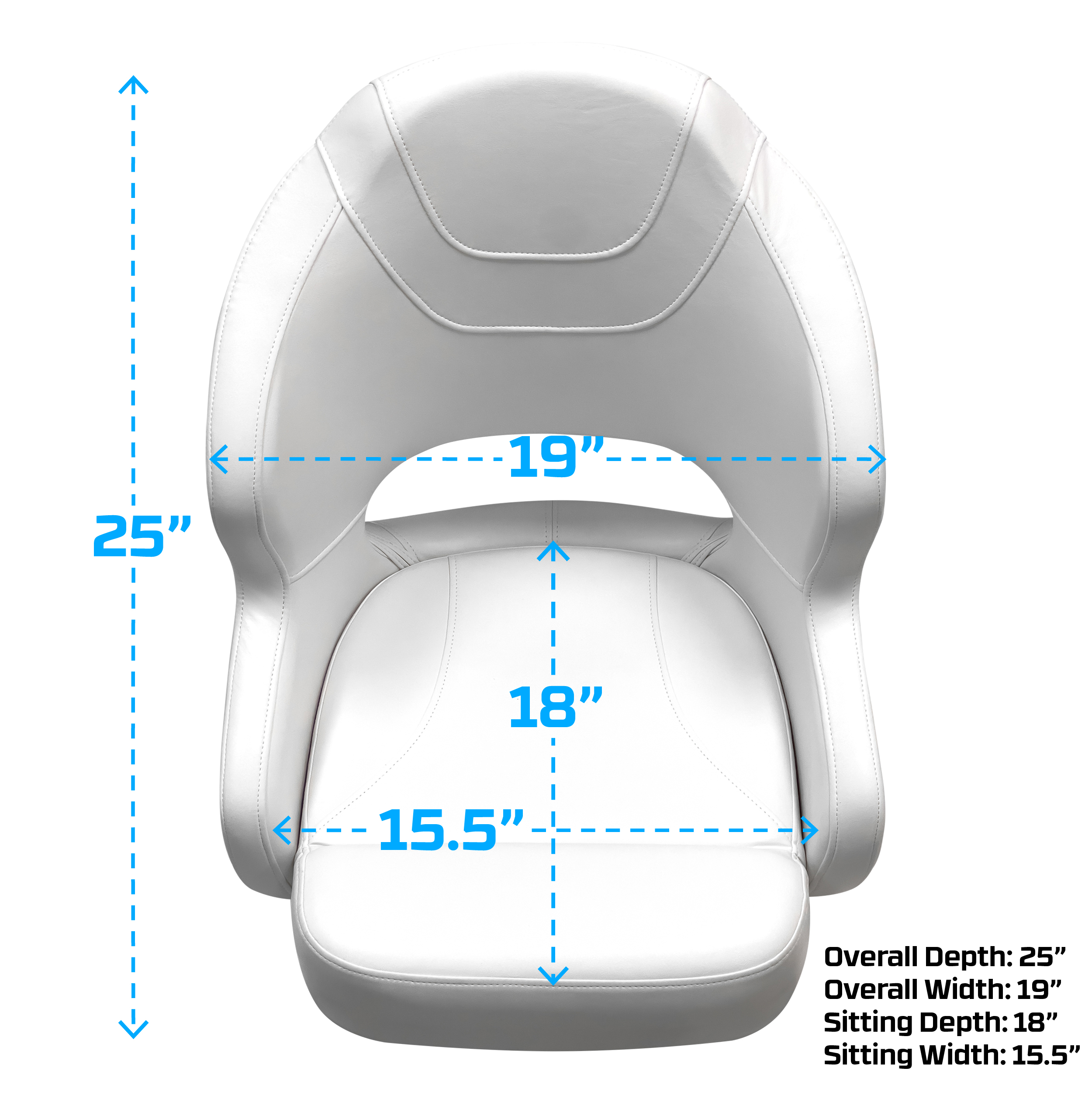 Wise 3314-784 Baja Series Bucket Seat – Brite White