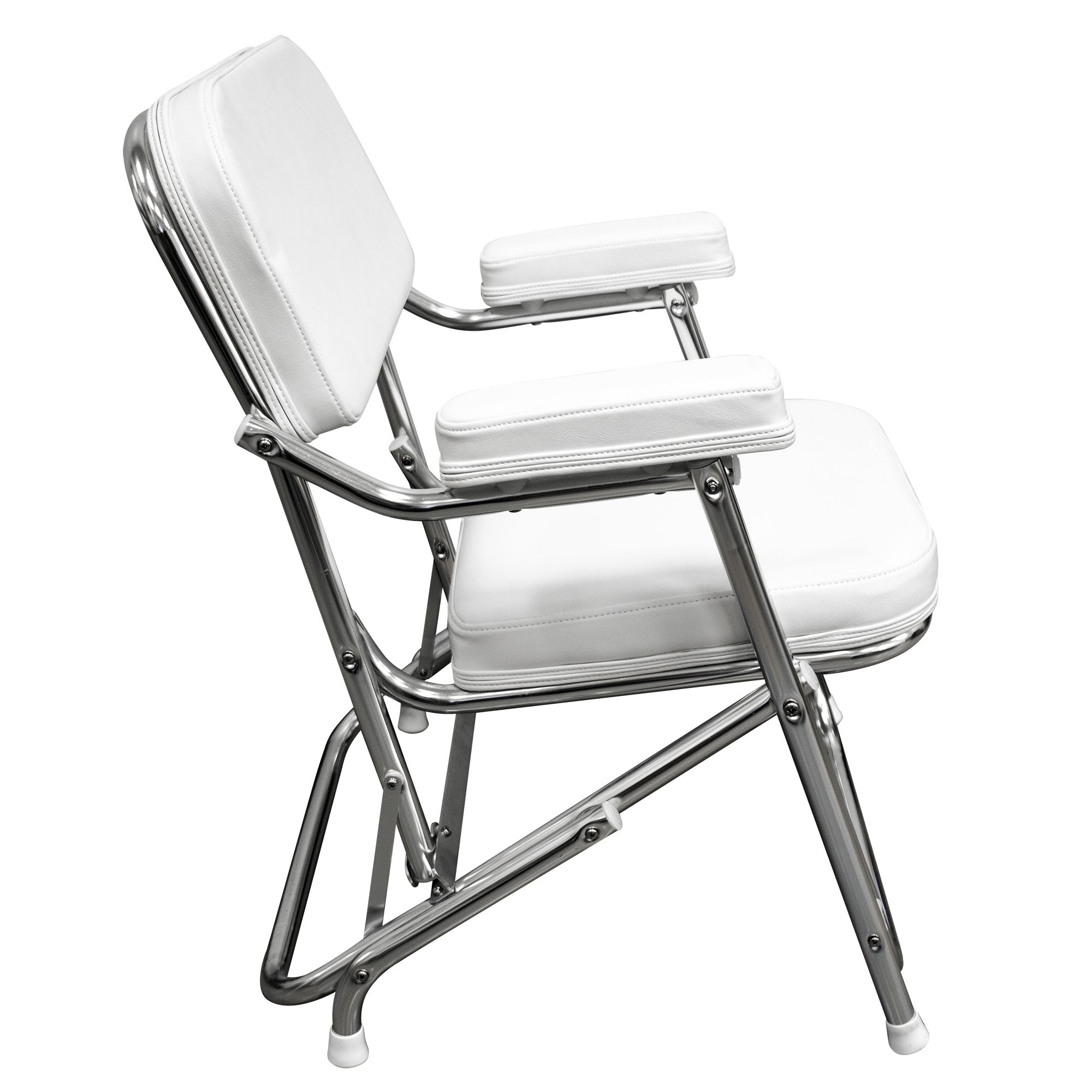 Wise 3316-784 Offshore Series Folding Deck Chair – Brite White