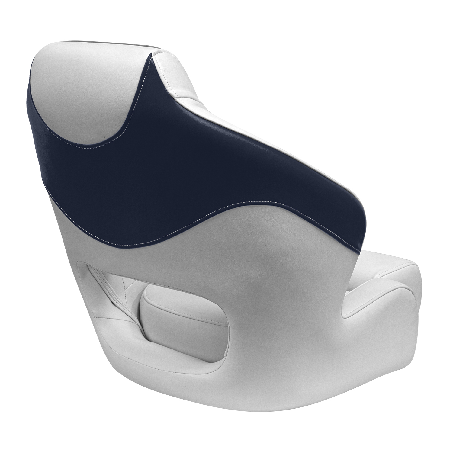 Wise 3338-1773 BAJA XL Bucket Seat with Flip Up Bolster Brite White / Marble Grey / Midnight Navy