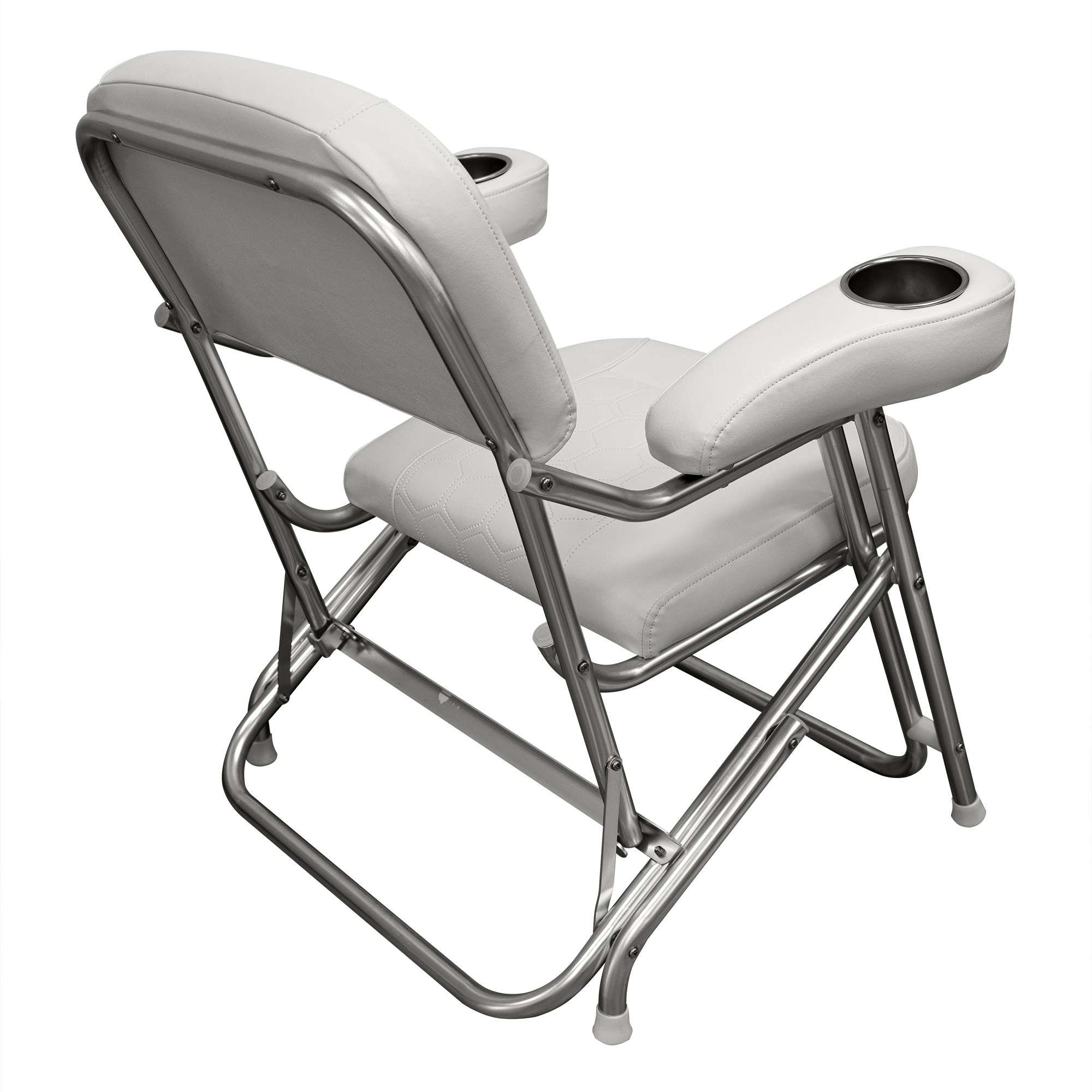 Wise 3367-784 Offshore Series Deluxe Folding Deck Chair – Brite White