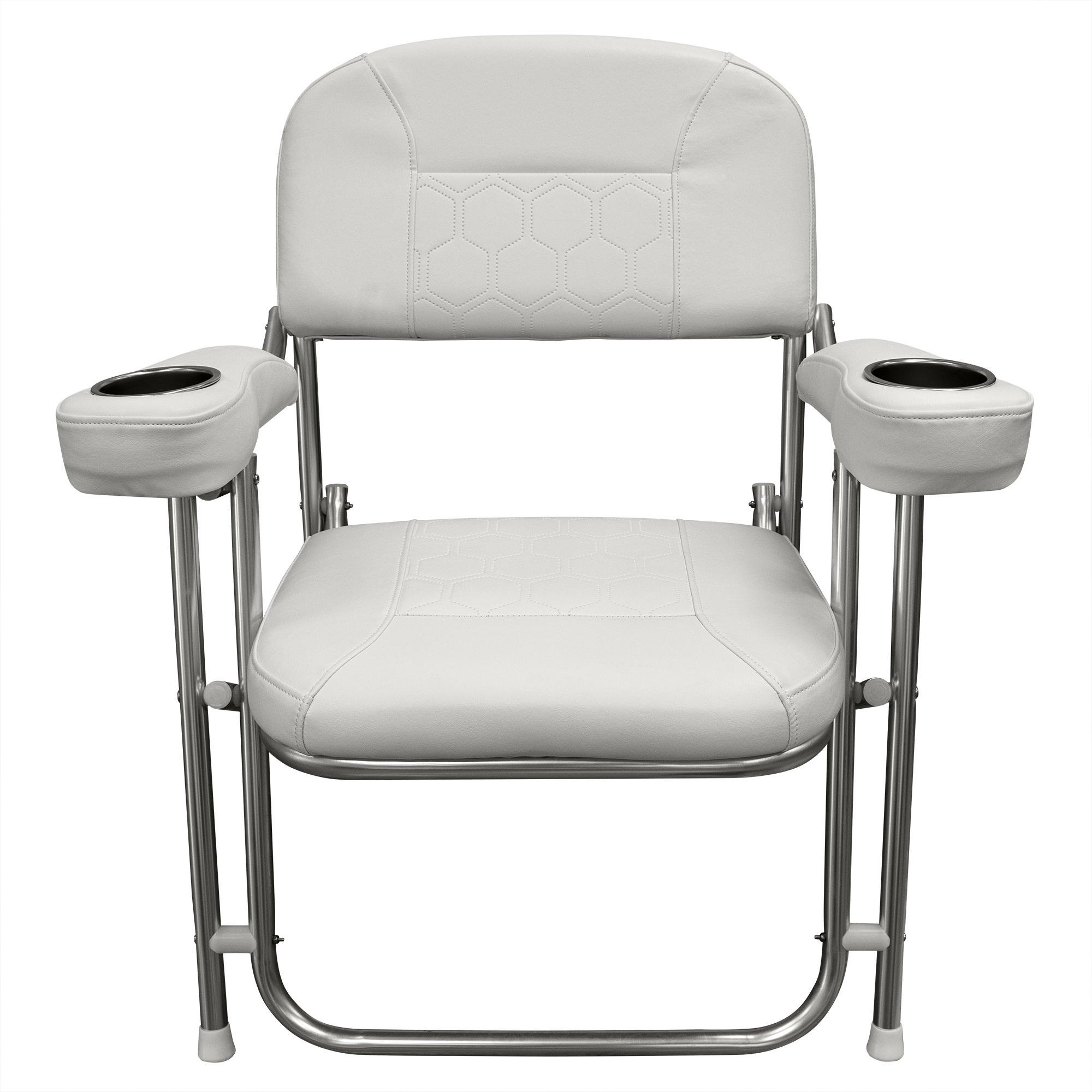 Wise 3367-784 Offshore Series Deluxe Folding Deck Chair – Brite White