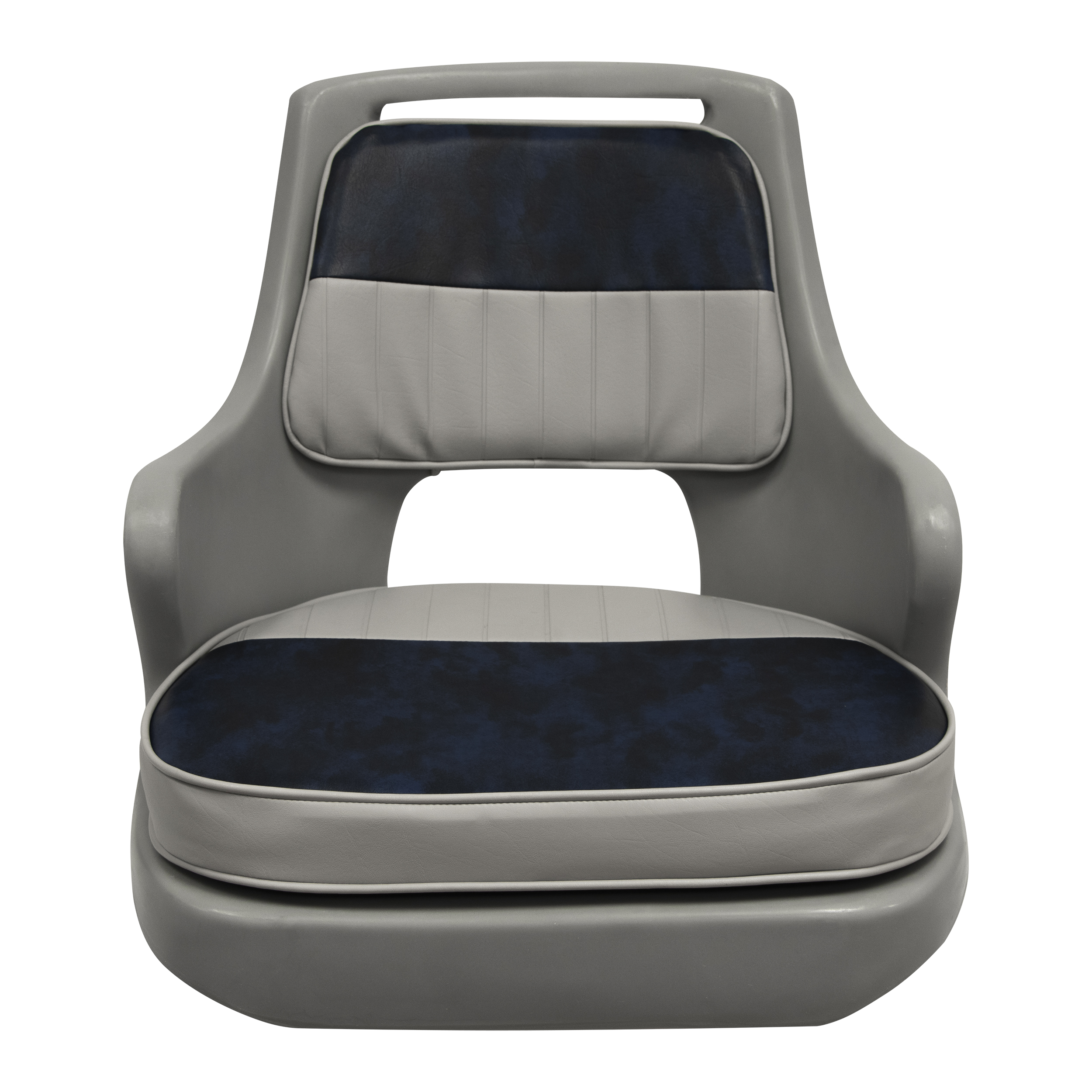 Wise 8WD015-3-660 Standard Pilot Chair & Cushions with Armrests – Grey / Navy