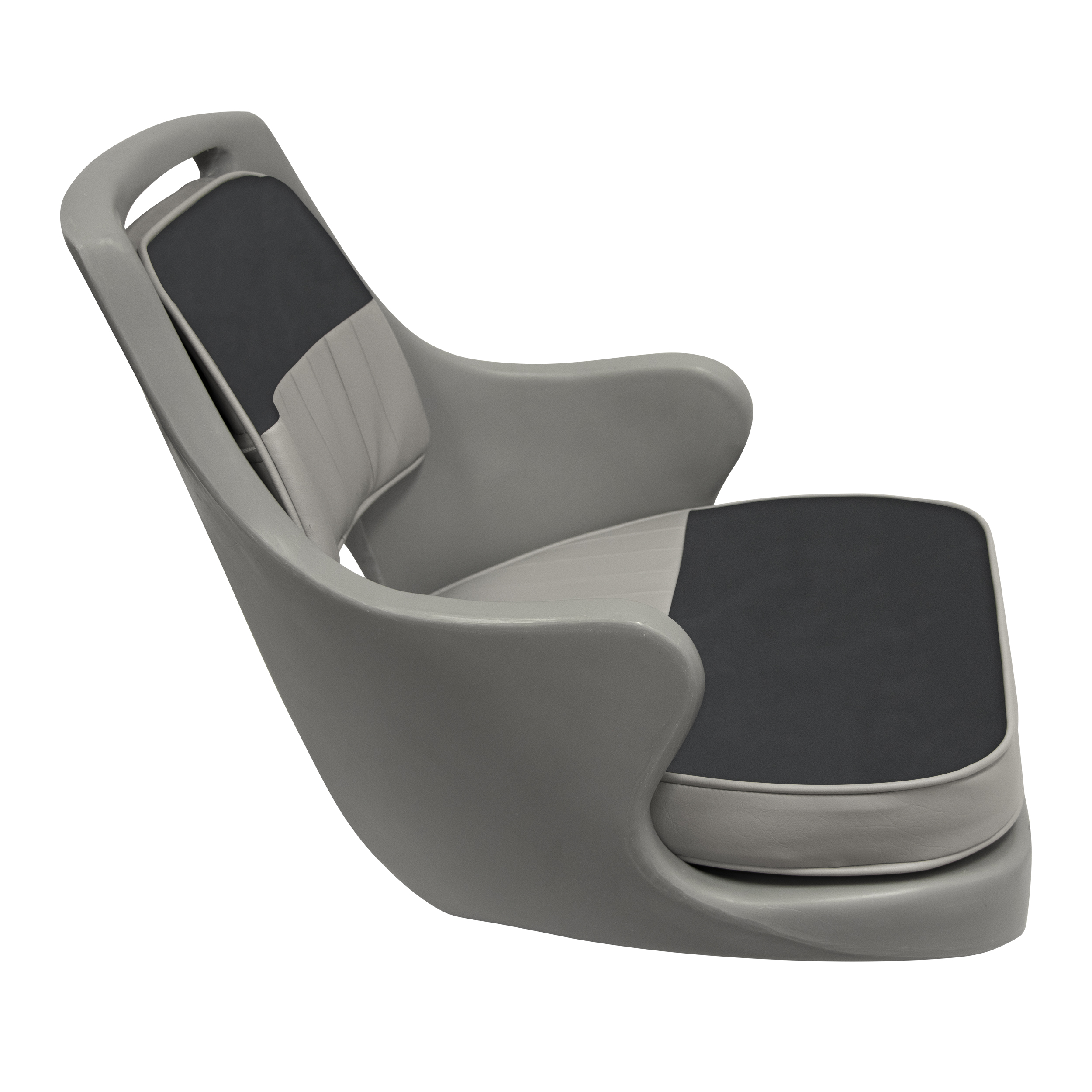 Wise 8WD015-3-664 Standard Pilot Chair & Cushions with Armrests – Grey / Charcoal