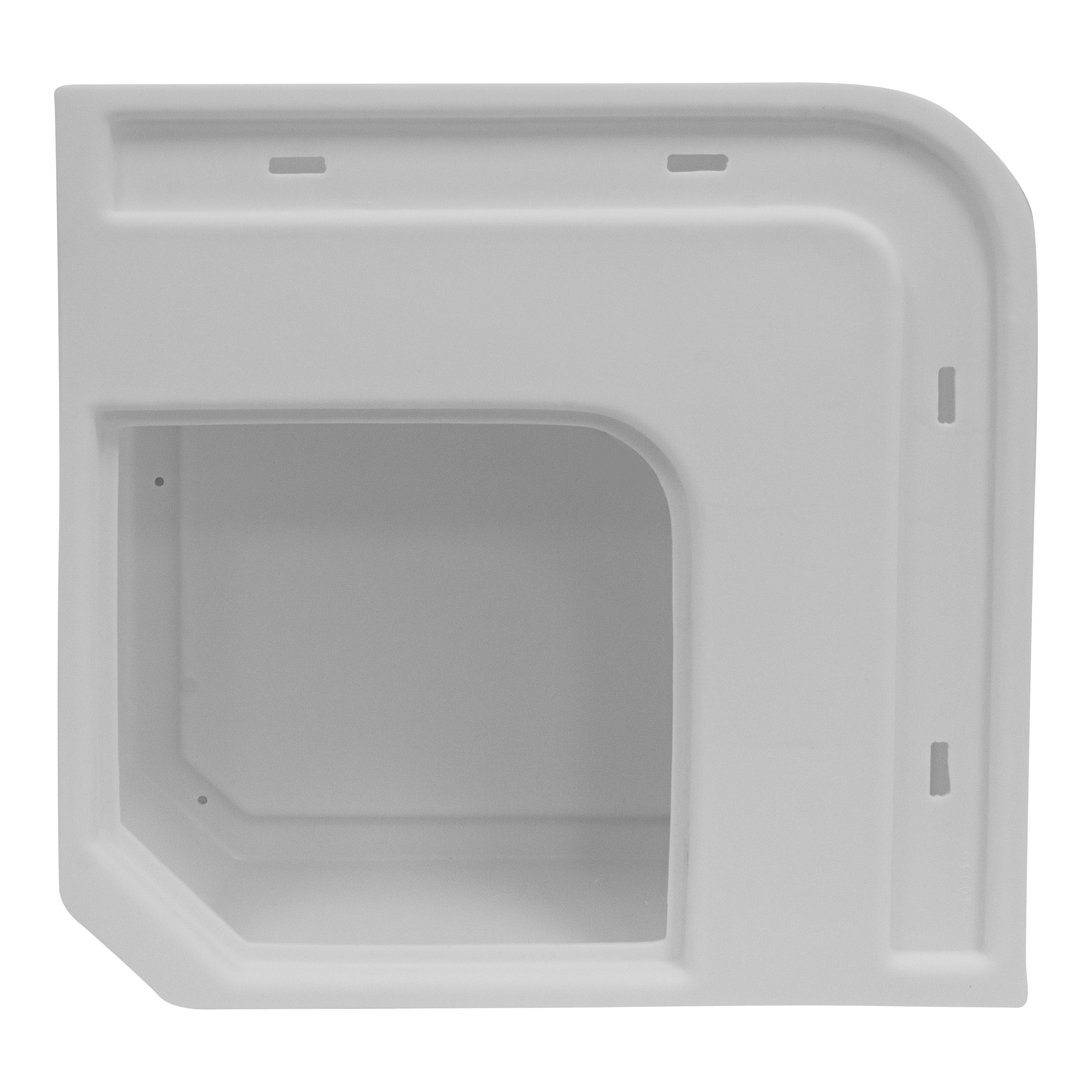 Wise 8WD133-1B-204 DLX Series Pontoon Corner Section – Base Only – White