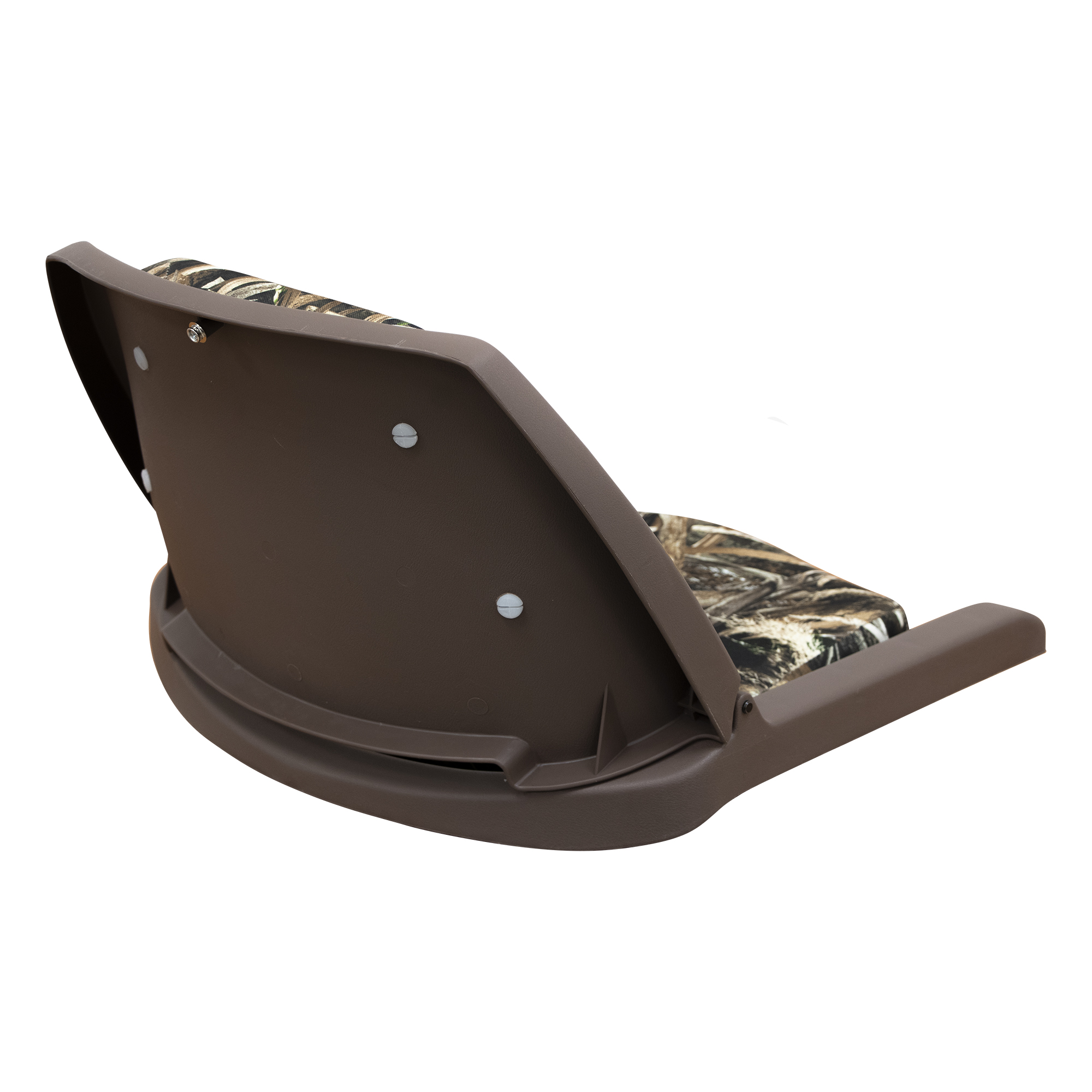 Wise 8WD139CLS-B-733 Molded Fishing Boat Seat with Cordura Camo Cushion Pads Brown Shell / Realtree Max 5