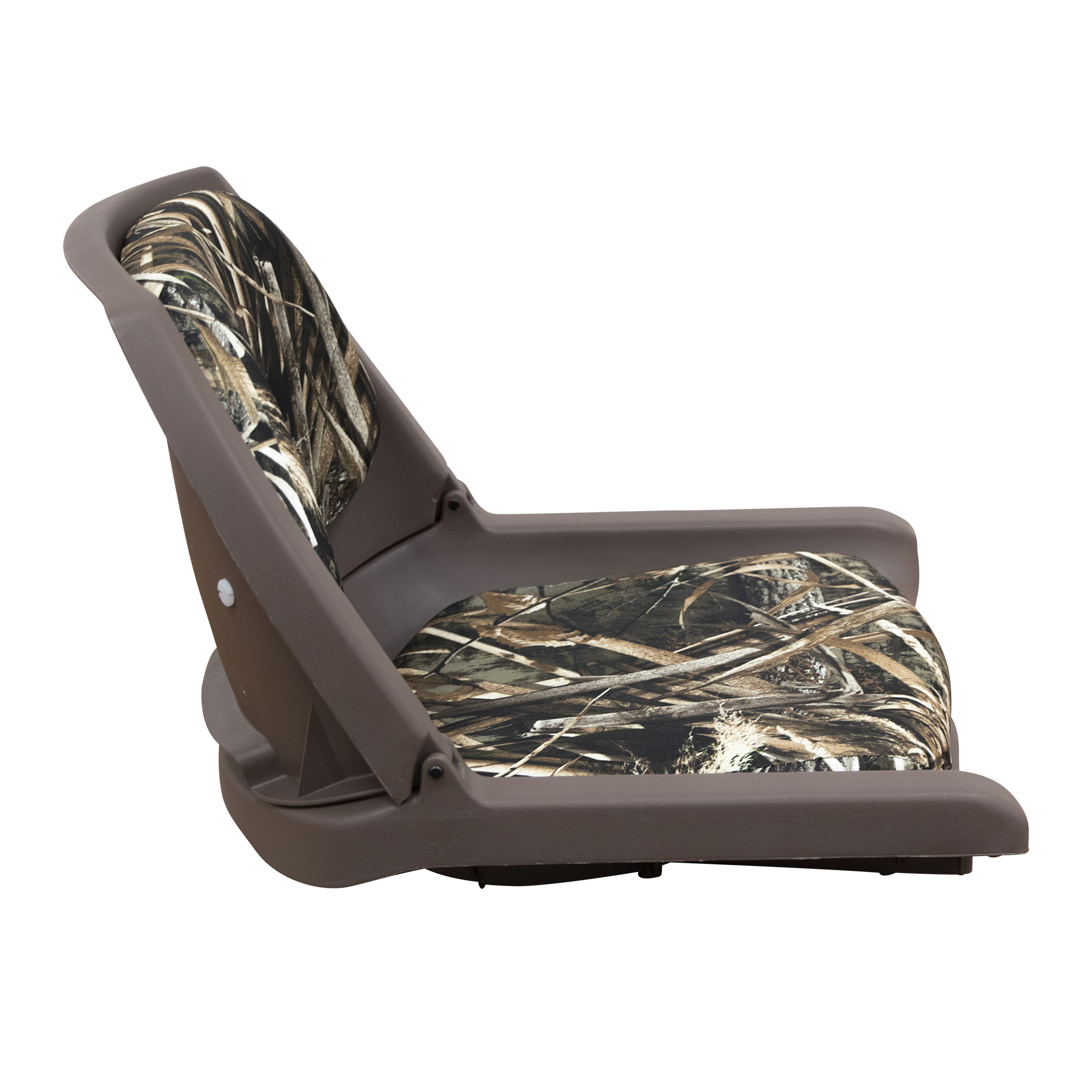 Wise 8WD139CLS-B-733 Molded Fishing Boat Seat with Cordura Camo Cushion Pads Brown Shell / Realtree Max 5