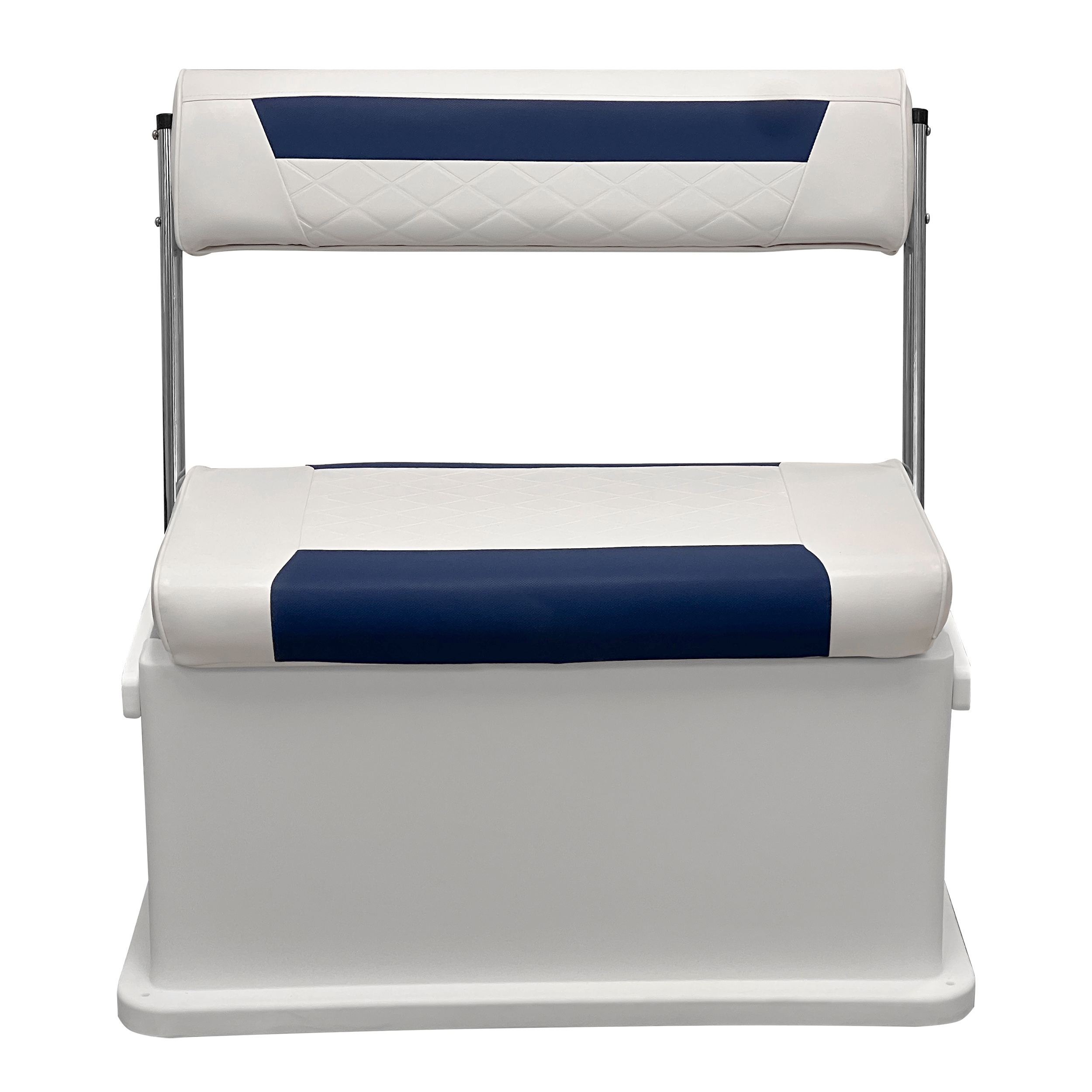 Wise 8WD437-1904 Premium Swingback Cooler/Storage Seat, 62 Quart, White / Mariner Blue