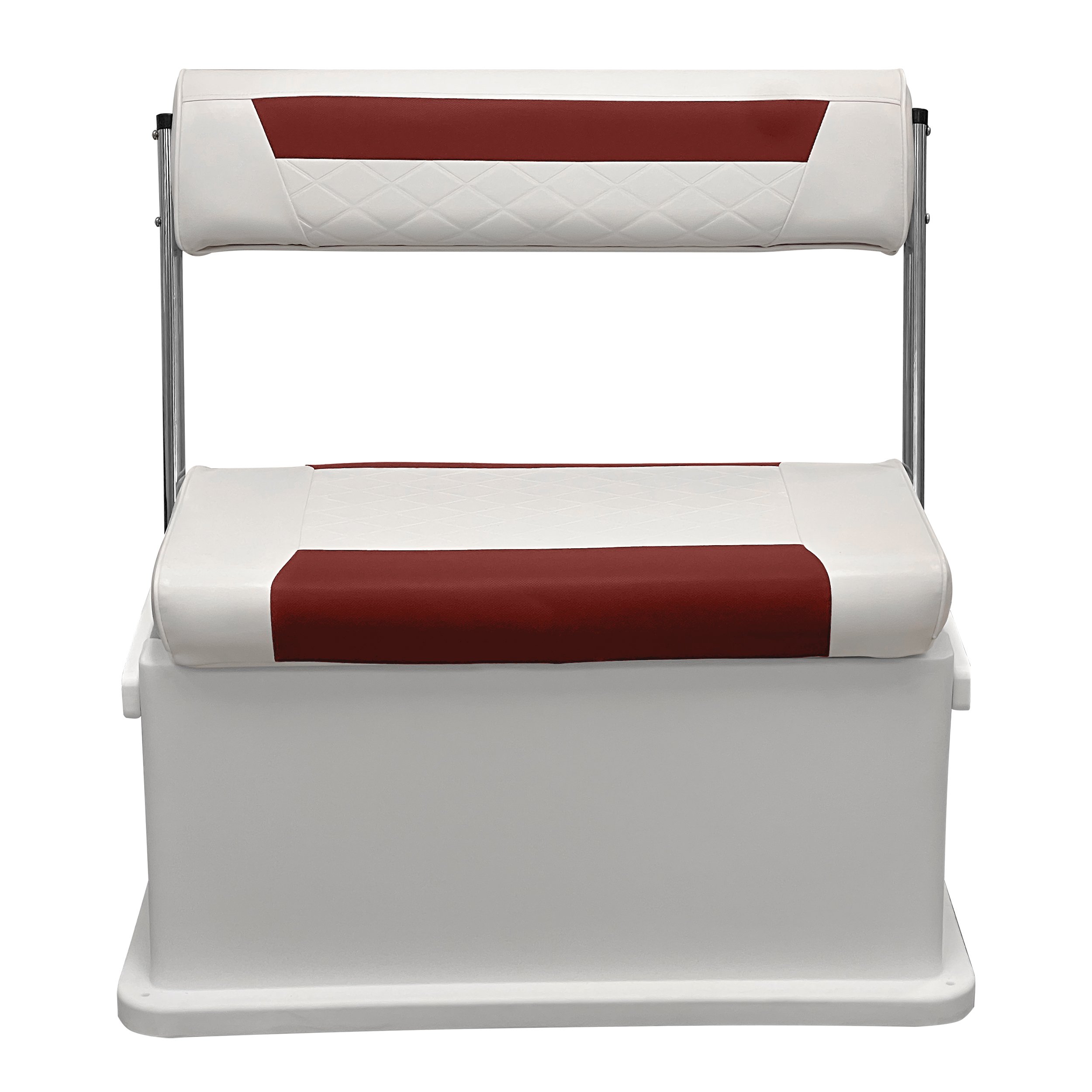 Wise 8WD437-1906 Premium Swingback Cooler/Storage Seat, 62 Quart, White / Crimson Red