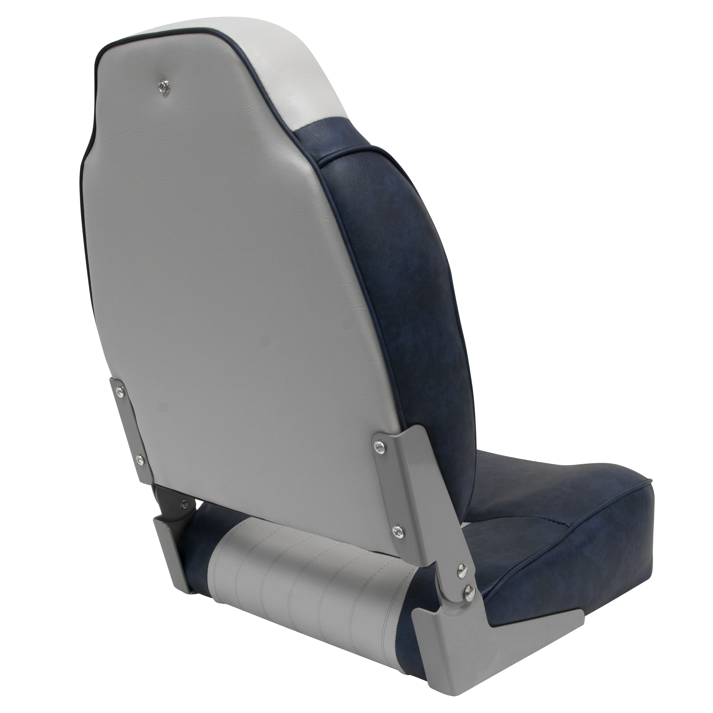 Wise 8WD640PLS-660 Lund Style High Back Fishing Boat Seat – Grey / Navy