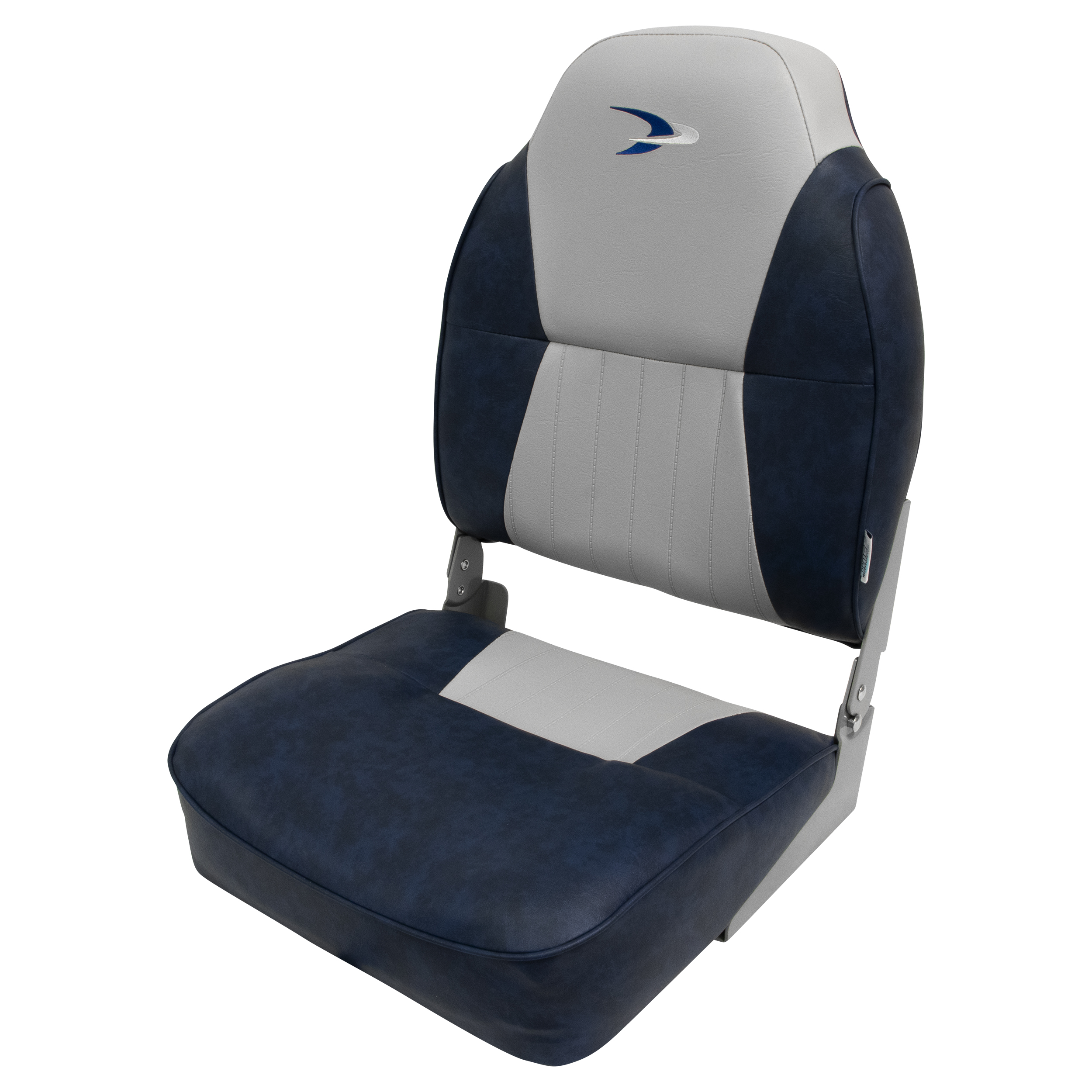 Wise 8WD640PLS-660 Lund Style High Back Fishing Boat Seat – Grey / Navy