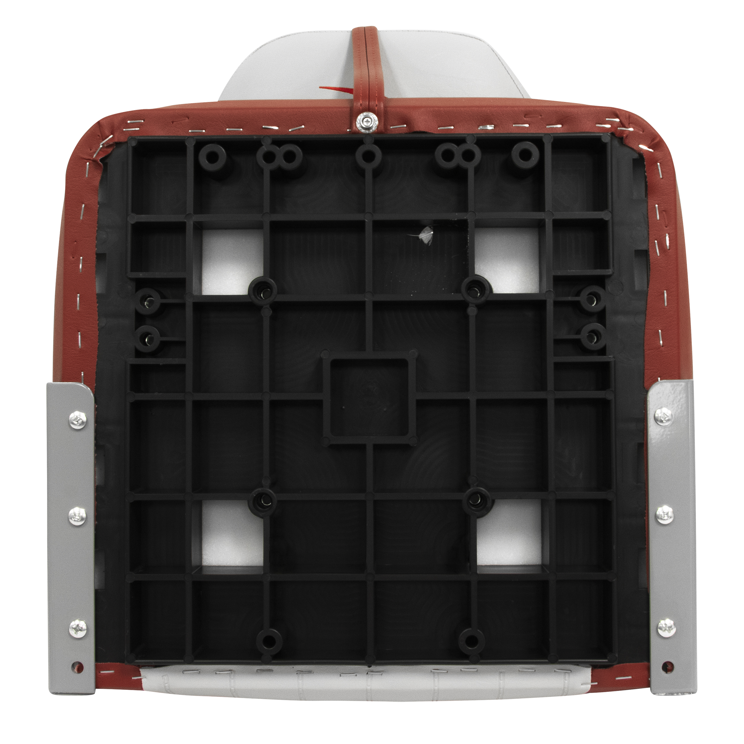 Wise 8WD640PLS-661 Lund Style High Back Fishing Boat Seat – Grey / Red