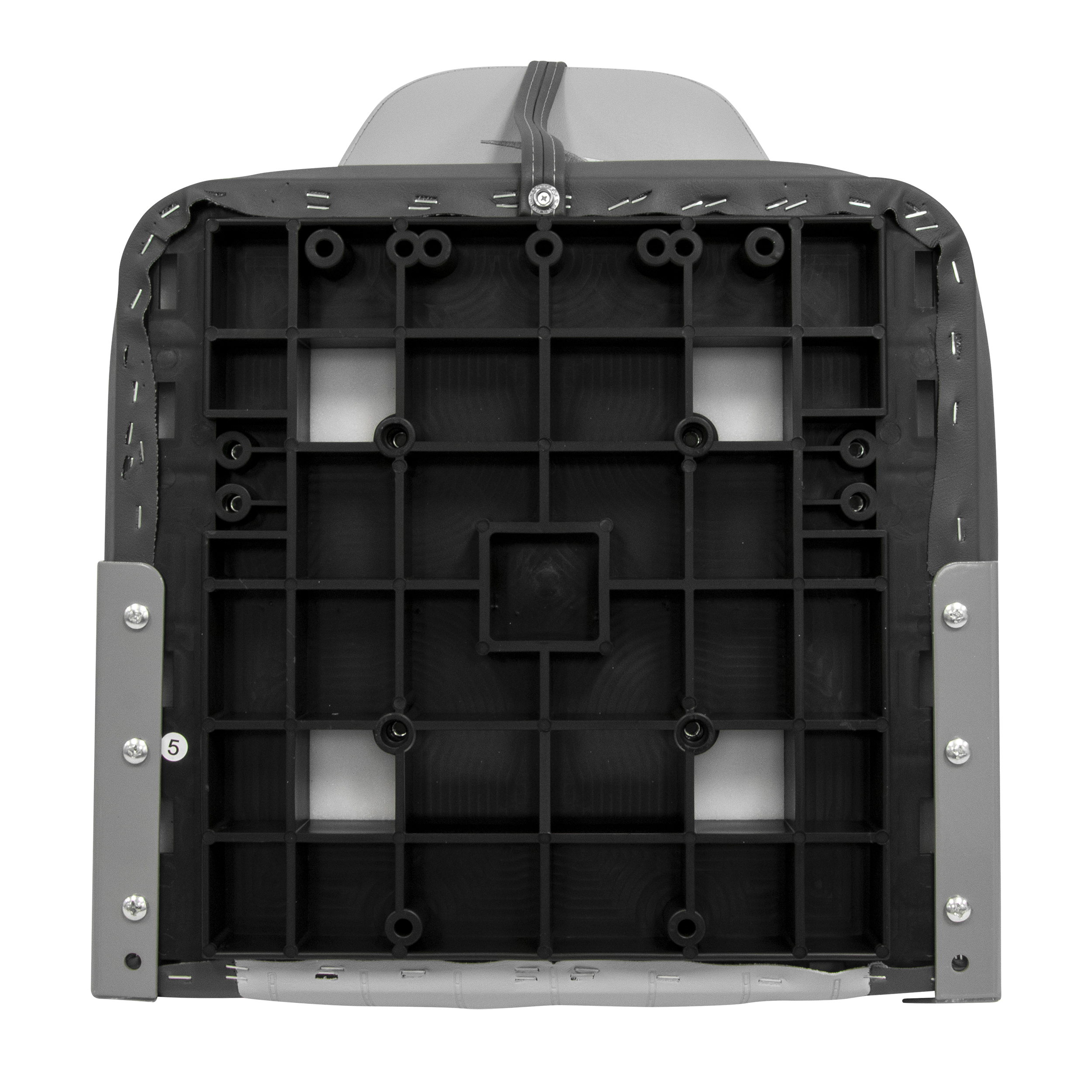 Wise 8WD640PLS-664 Lund Style High Back Fishing Boat Seat – Grey / Charcoal