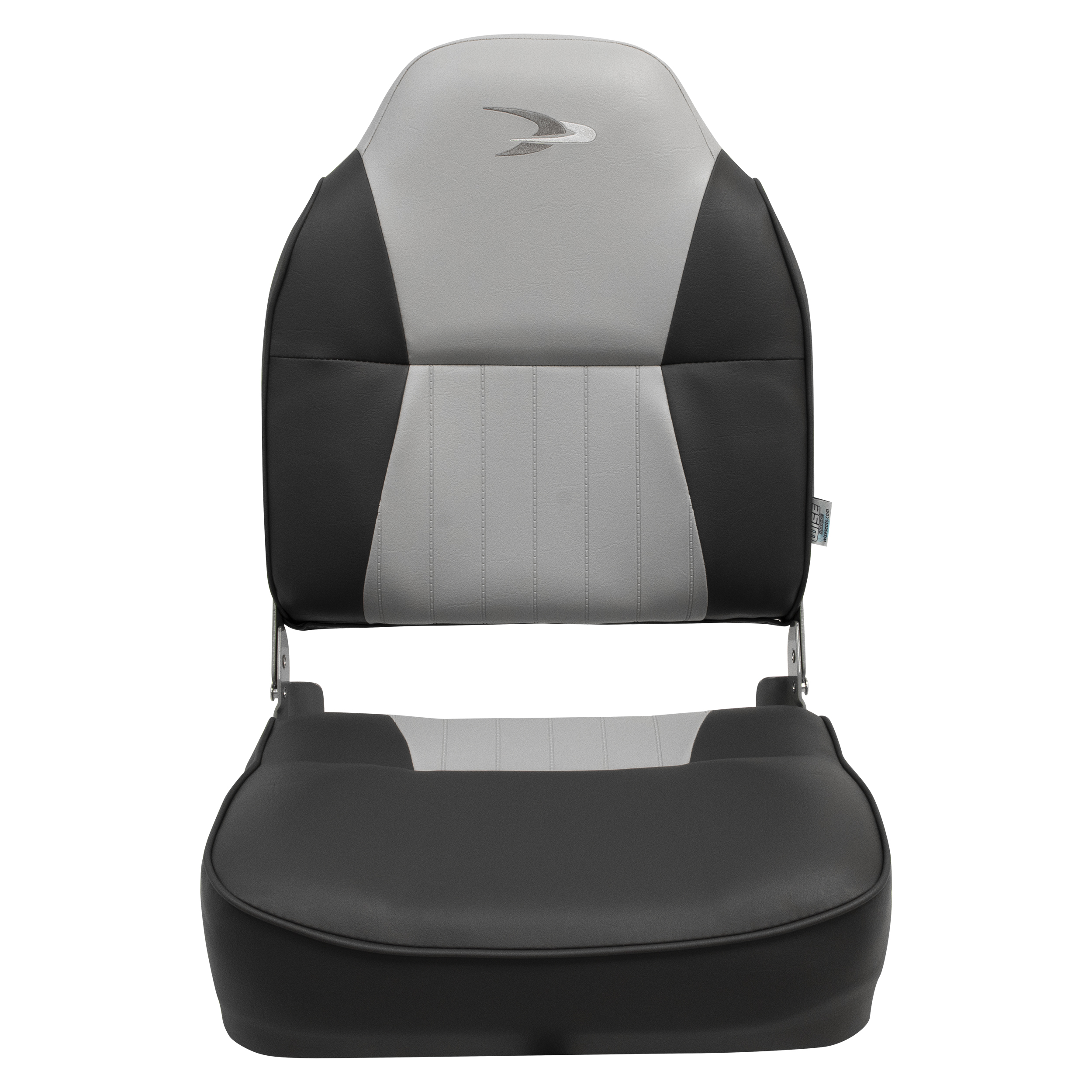Wise 8WD640PLS-664 Lund Style High Back Fishing Boat Seat – Grey / Charcoal