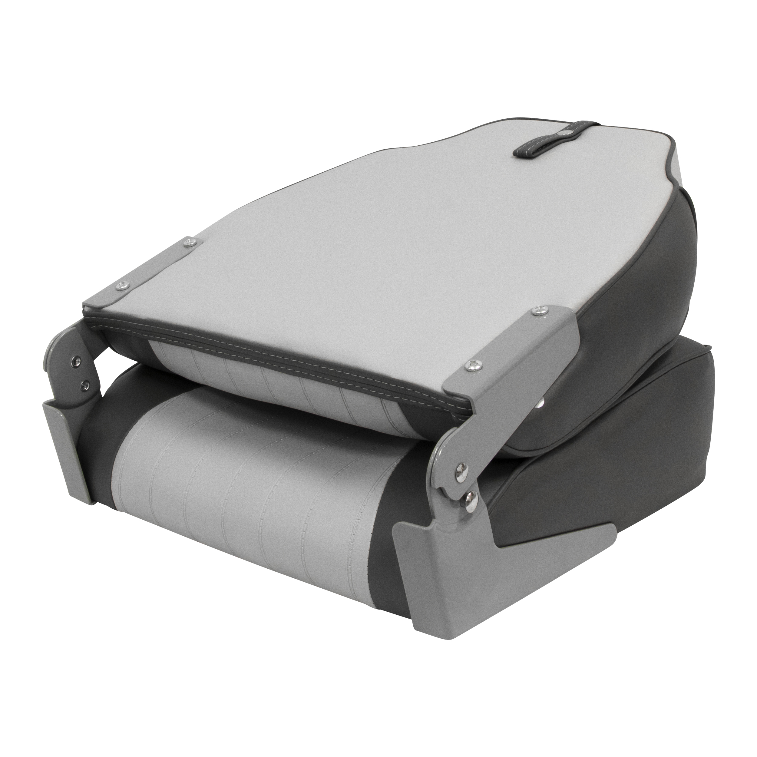 Wise 8WD640PLS-664 Lund Style High Back Fishing Boat Seat – Grey / Charcoal