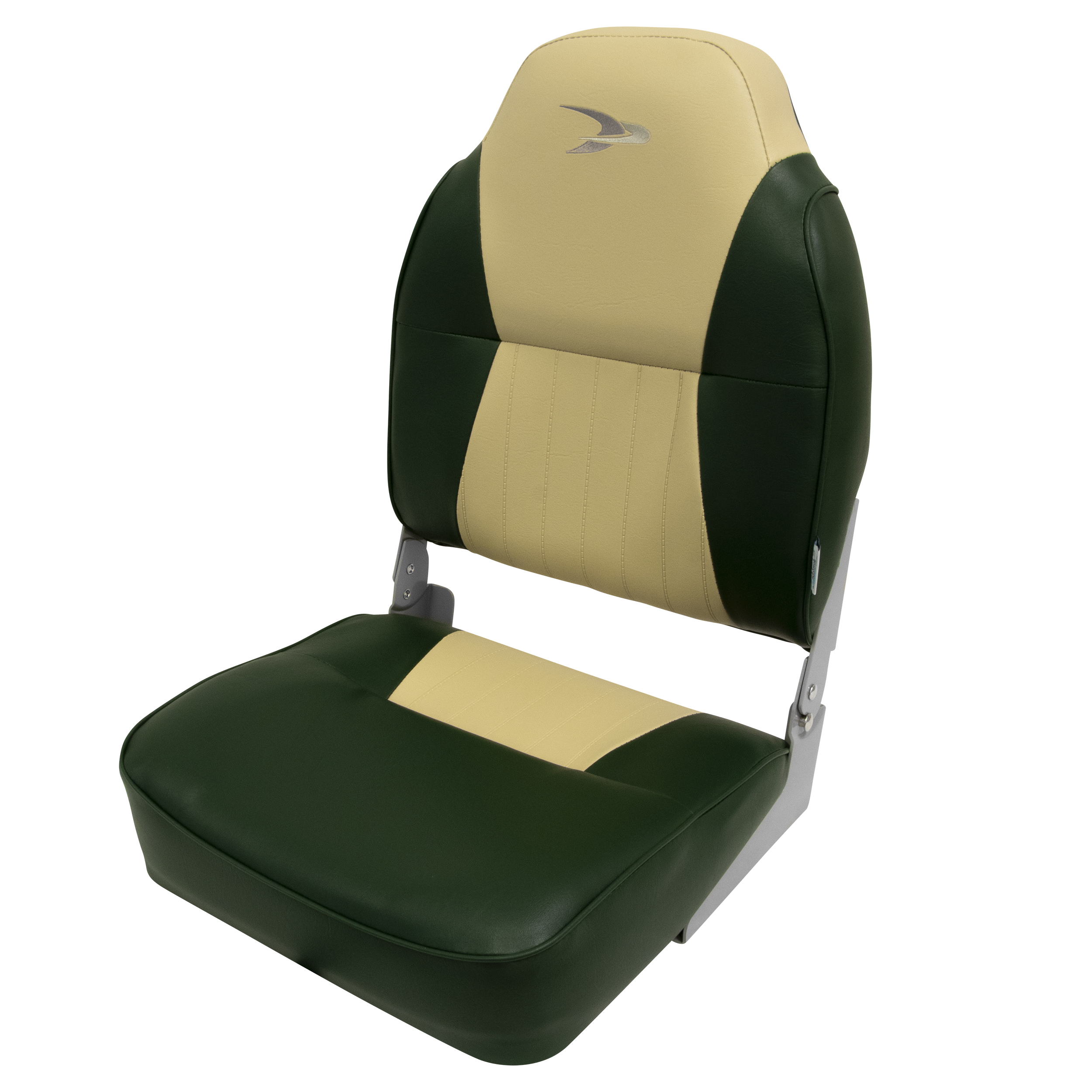 Wise 8WD640PLS-671 Lund Style High Back Fishing Boat Seat – Green / Sand