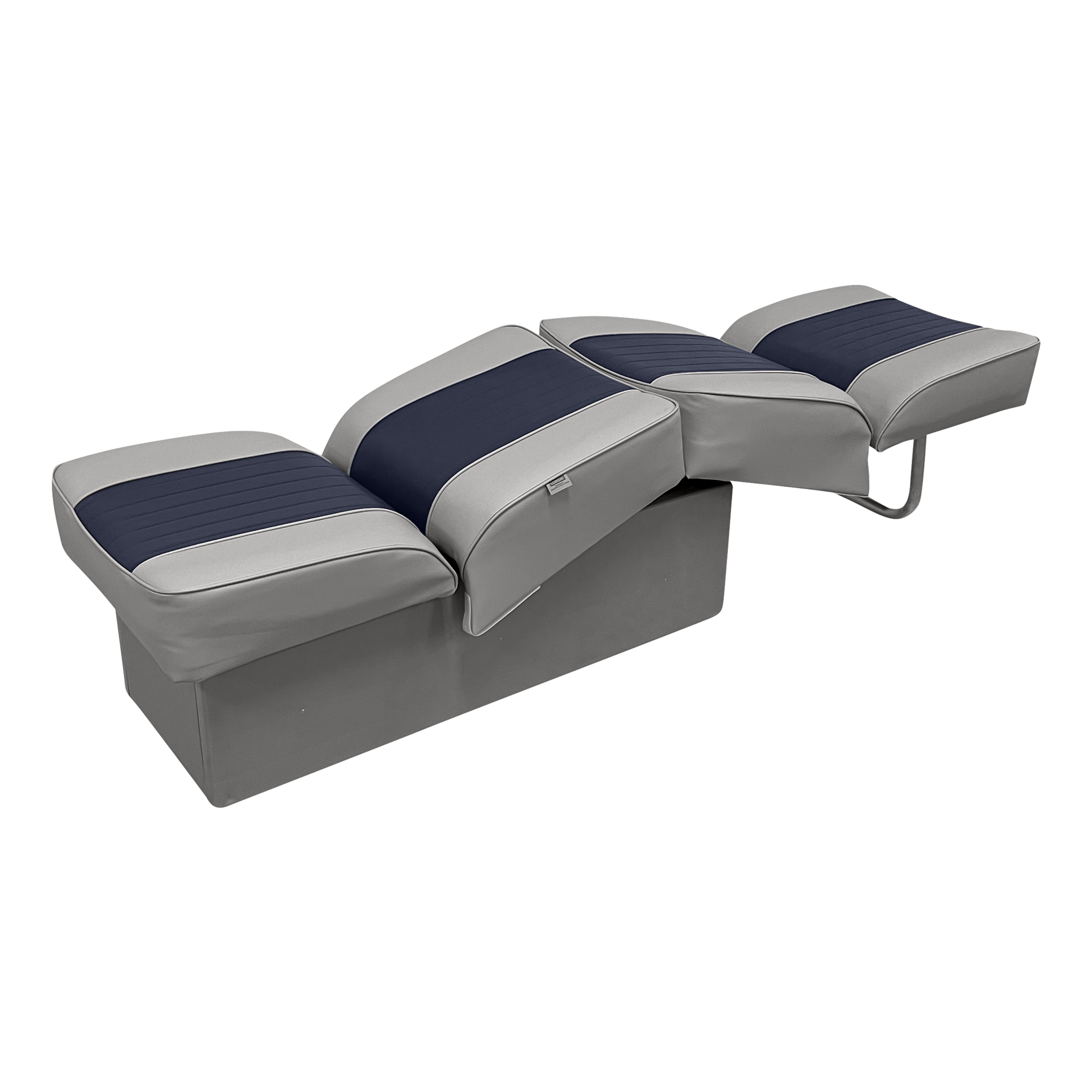 Wise 8WD707P-1-660 Deluxe Series Back to Back Lounge Seat – Grey / Navy