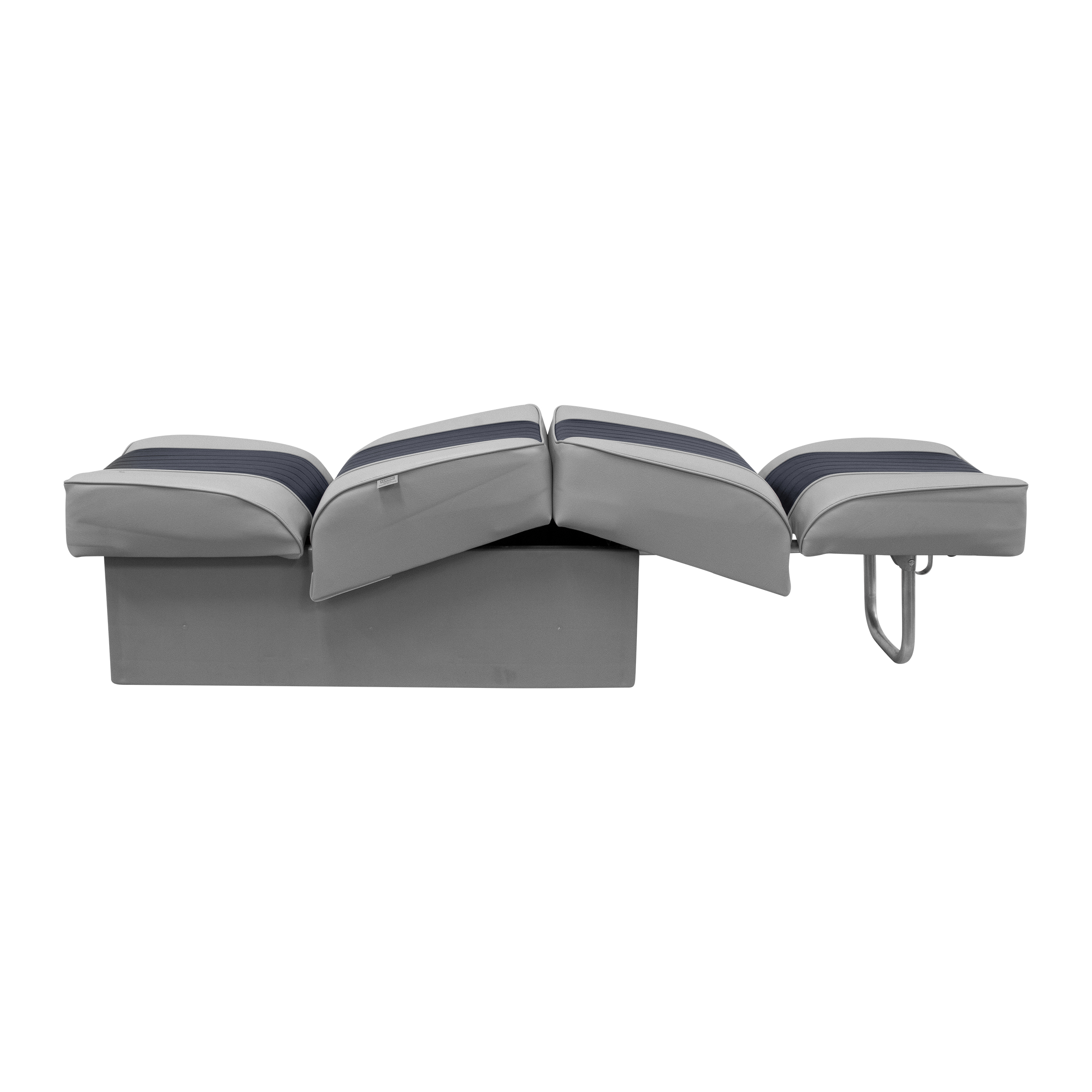 Wise 8WD707P-1-660 Deluxe Series Back to Back Lounge Seat – Grey / Navy