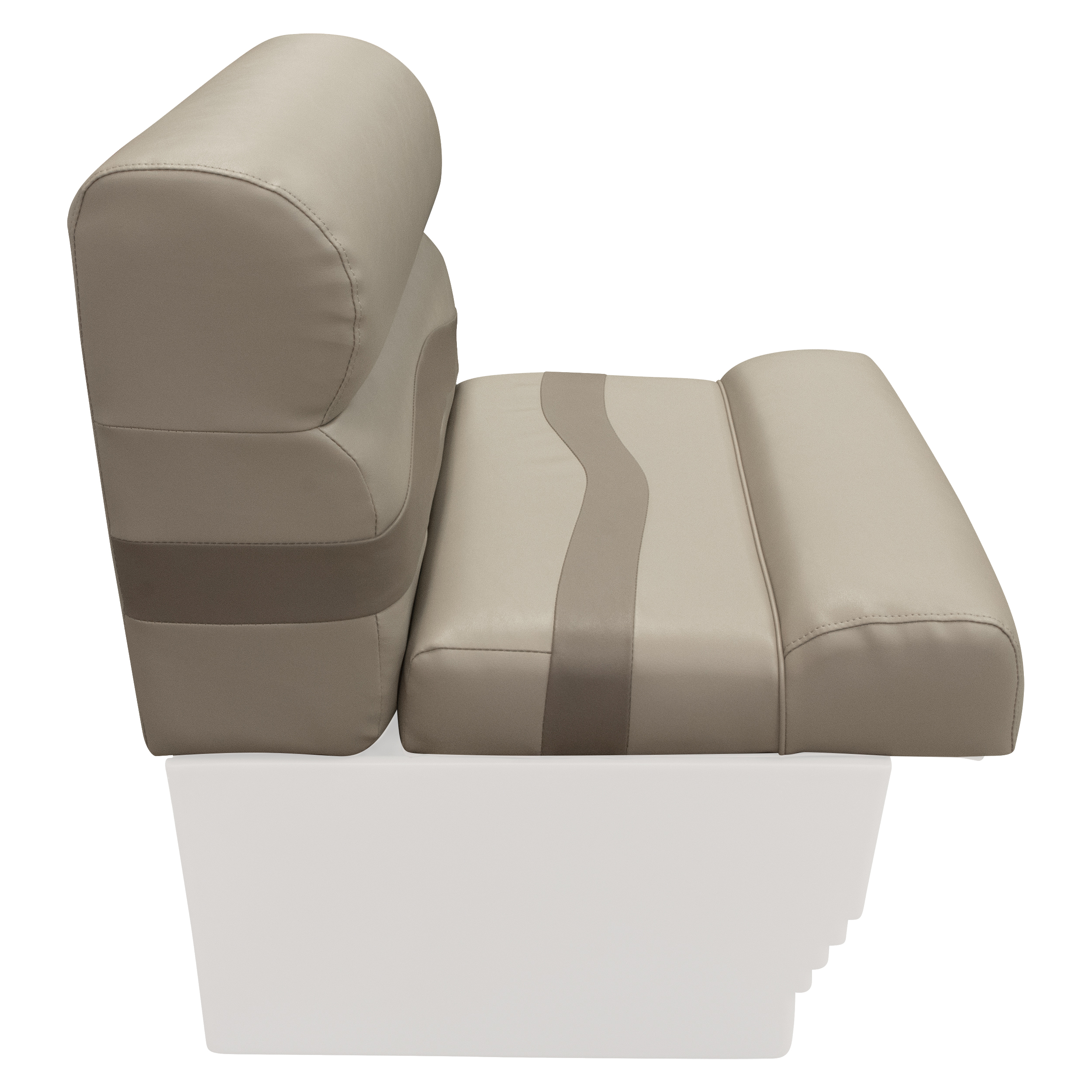 Wise BM1143-1749 Premier Series Pontoon 27″ Bench Cushion Set – Mocha Java / Mushroom / Cafe