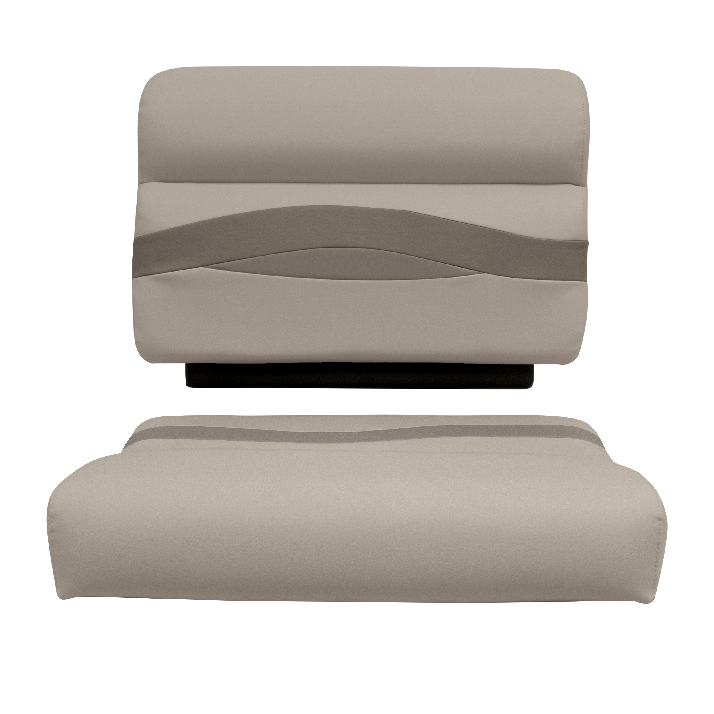 Wise BM1143-1749 Premier Series Pontoon 27″ Bench Cushion Set – Mocha Java / Mushroom / Cafe