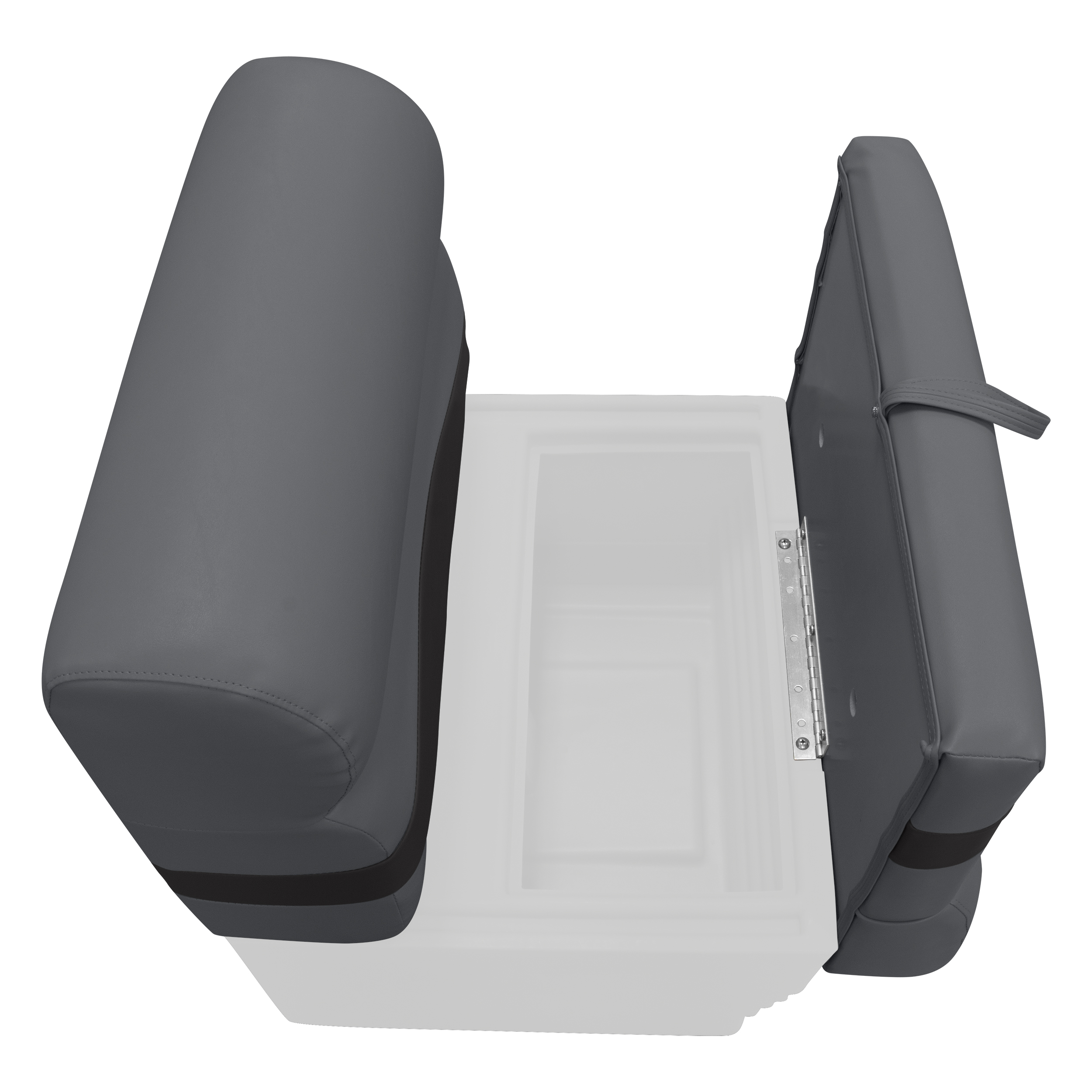 Wise BM1143-1890 Premier Series Pontoon 27″ Bench Cushion Set – Slate / Dark Neutral