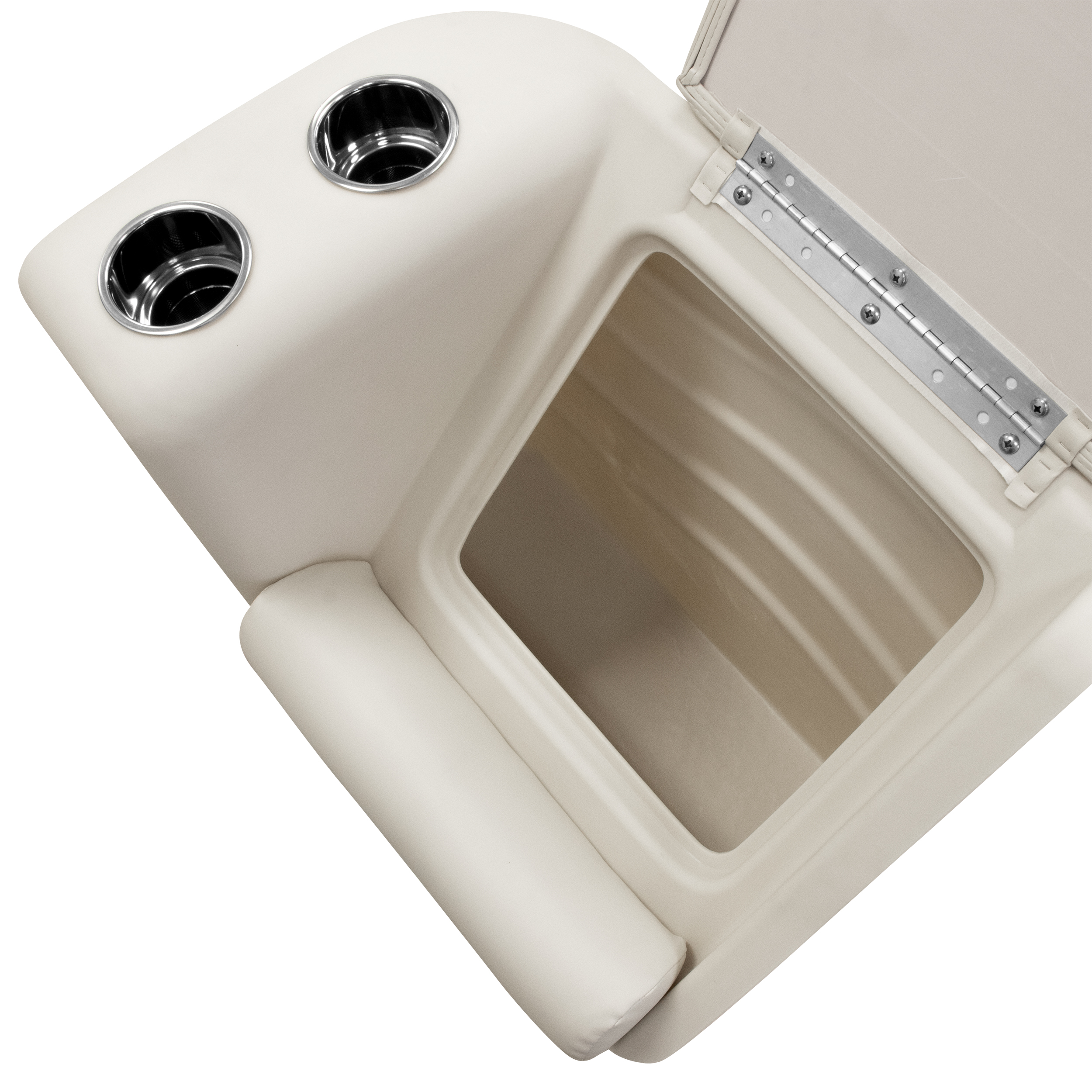 Wise BM13006L-1066 Premier Series Pontoon Lean Back Recliner – Left Radius Platinum / Mocha Java / Khaki