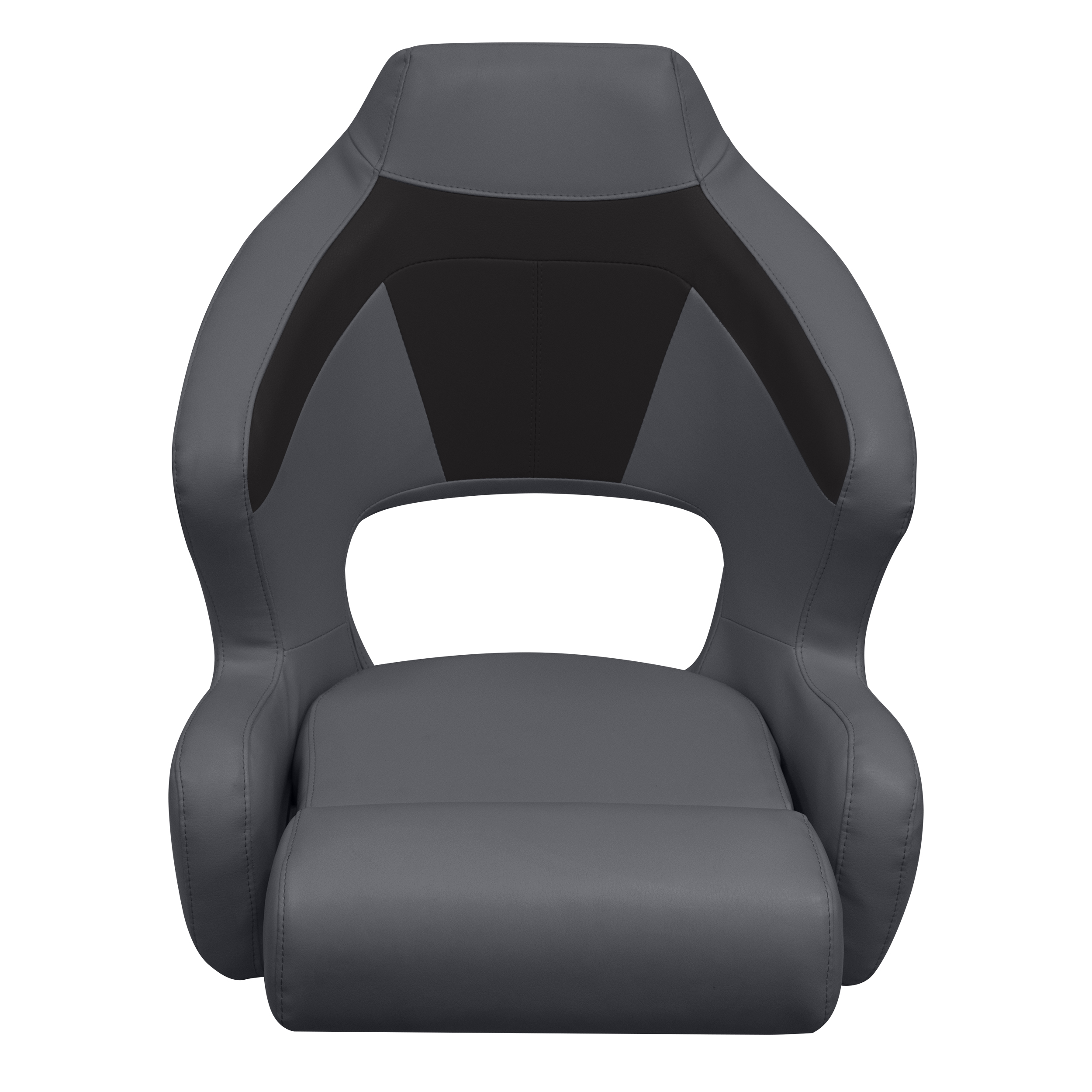 Wise BM3338-1890 Premier Series Pontoon XL Bucket Seat with Flip Up Bolster, Slate / Dark Neutral