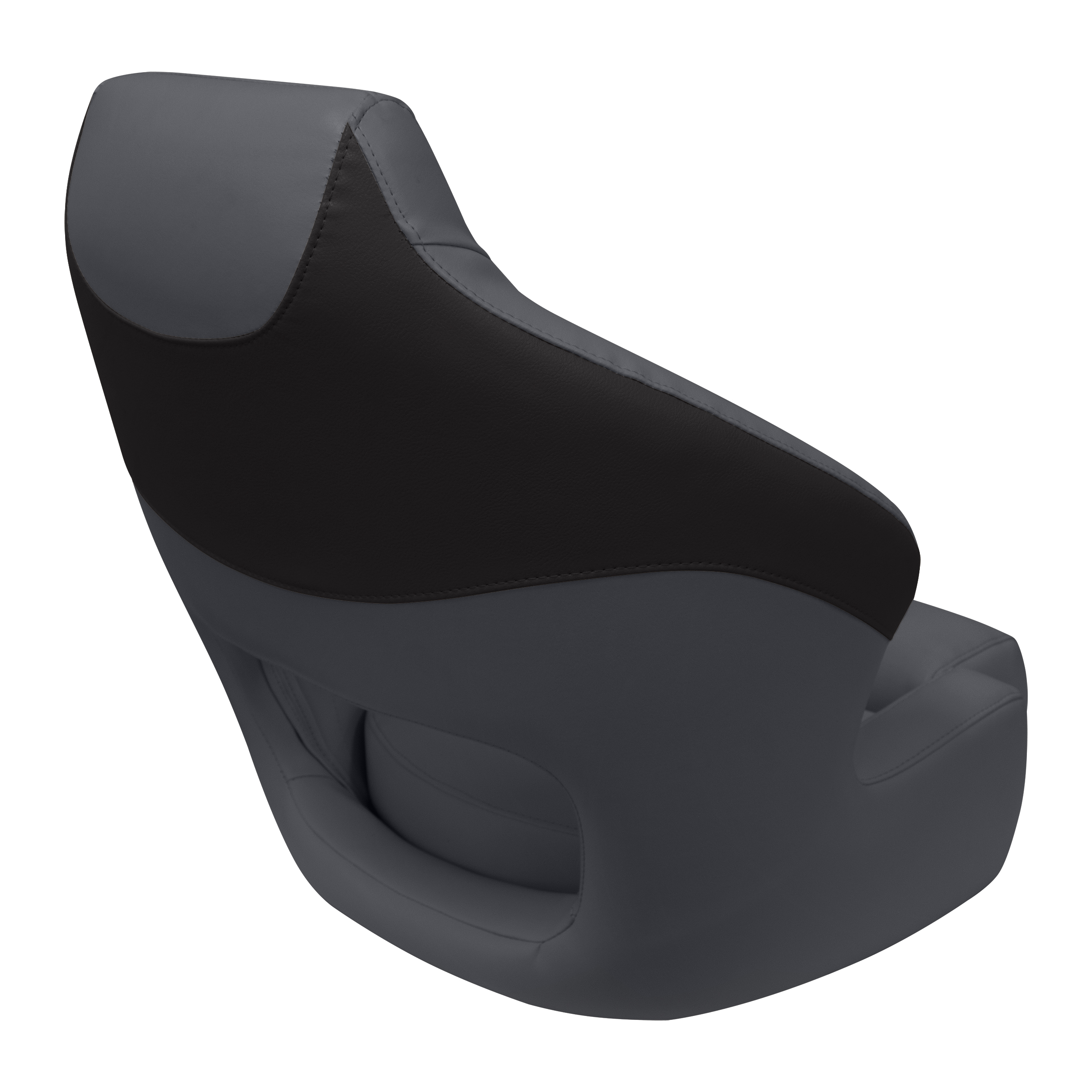 Wise BM3338-1890 Premier Series Pontoon XL Bucket Seat with Flip Up Bolster, Slate / Dark Neutral