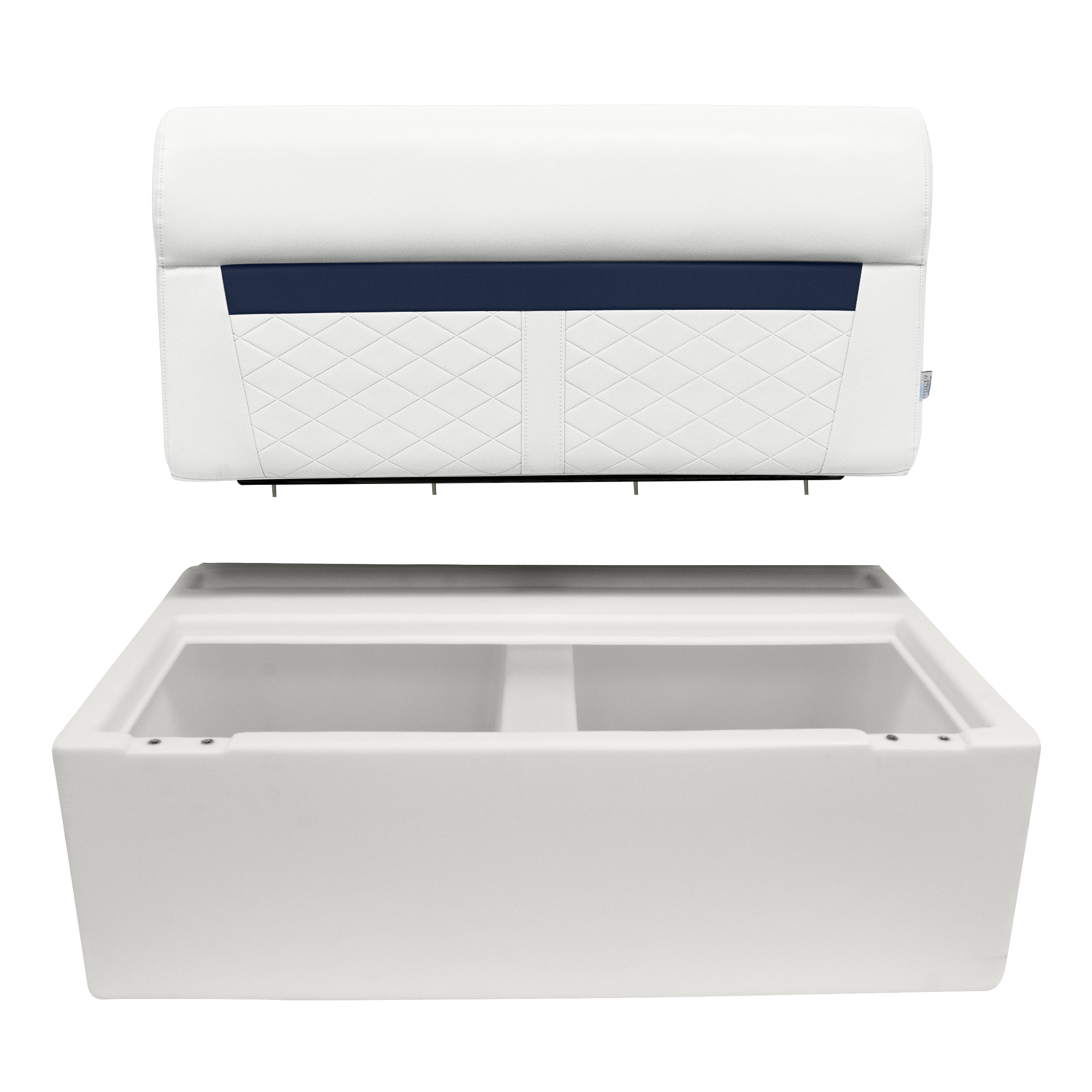 Wise 8WD100-1B-204 DLX Series 37″ Pontoon Bench Seat – Base Only – White