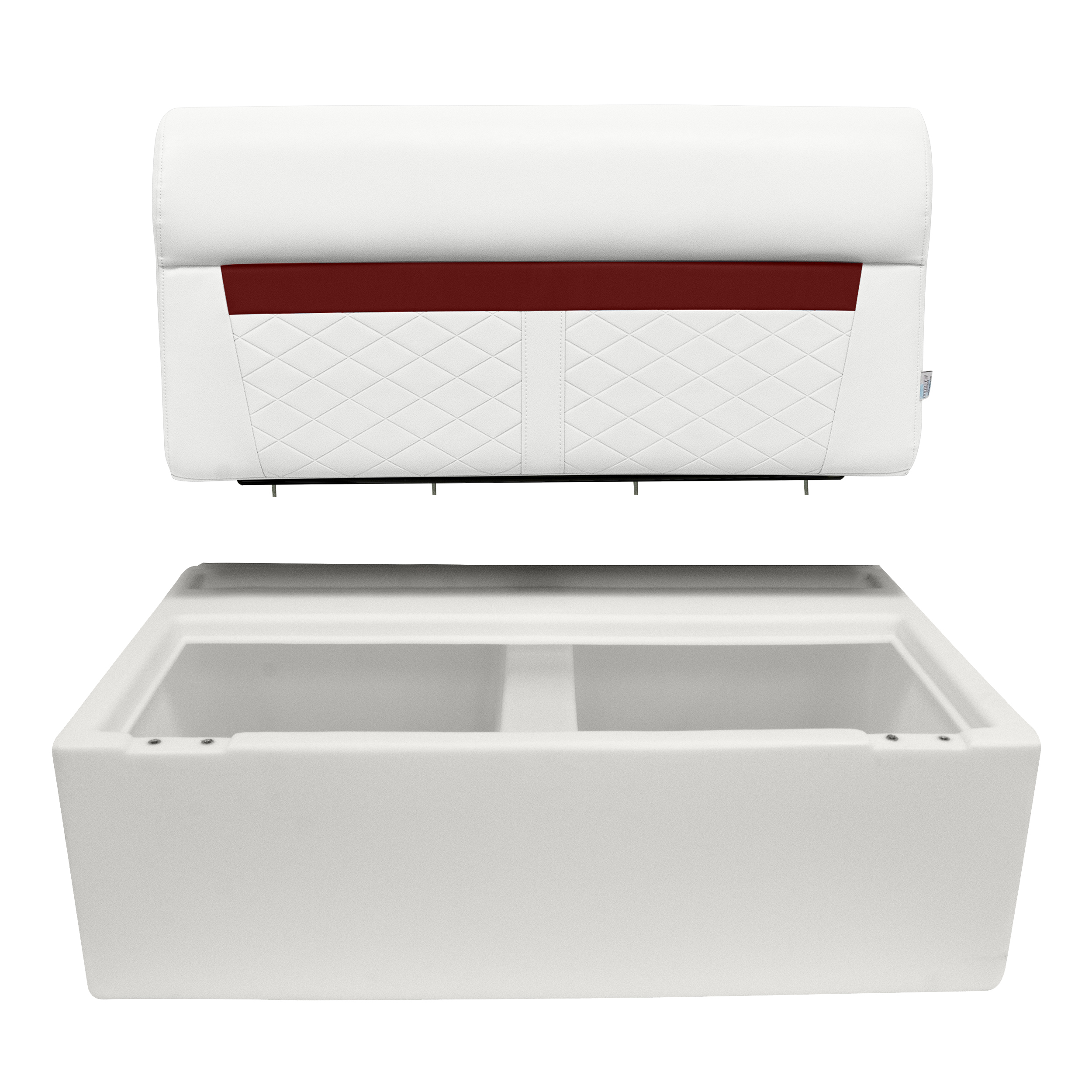 Wise 8WD100-1B-204 DLX Series 37″ Pontoon Bench Seat – Base Only – White
