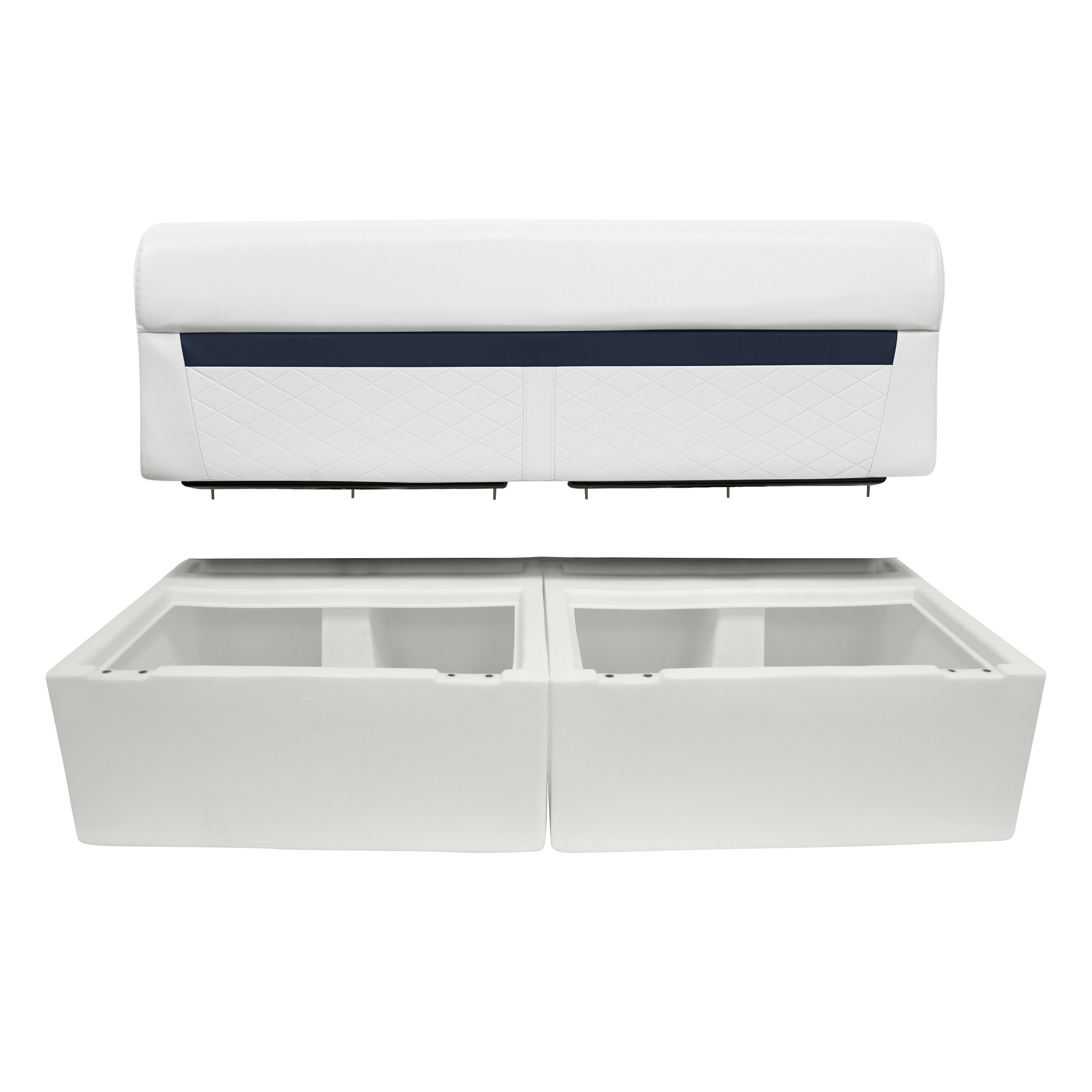 Wise 8WD95-1B-204 DLX Series 28″ Pontoon Bench Seat – Base Only – White