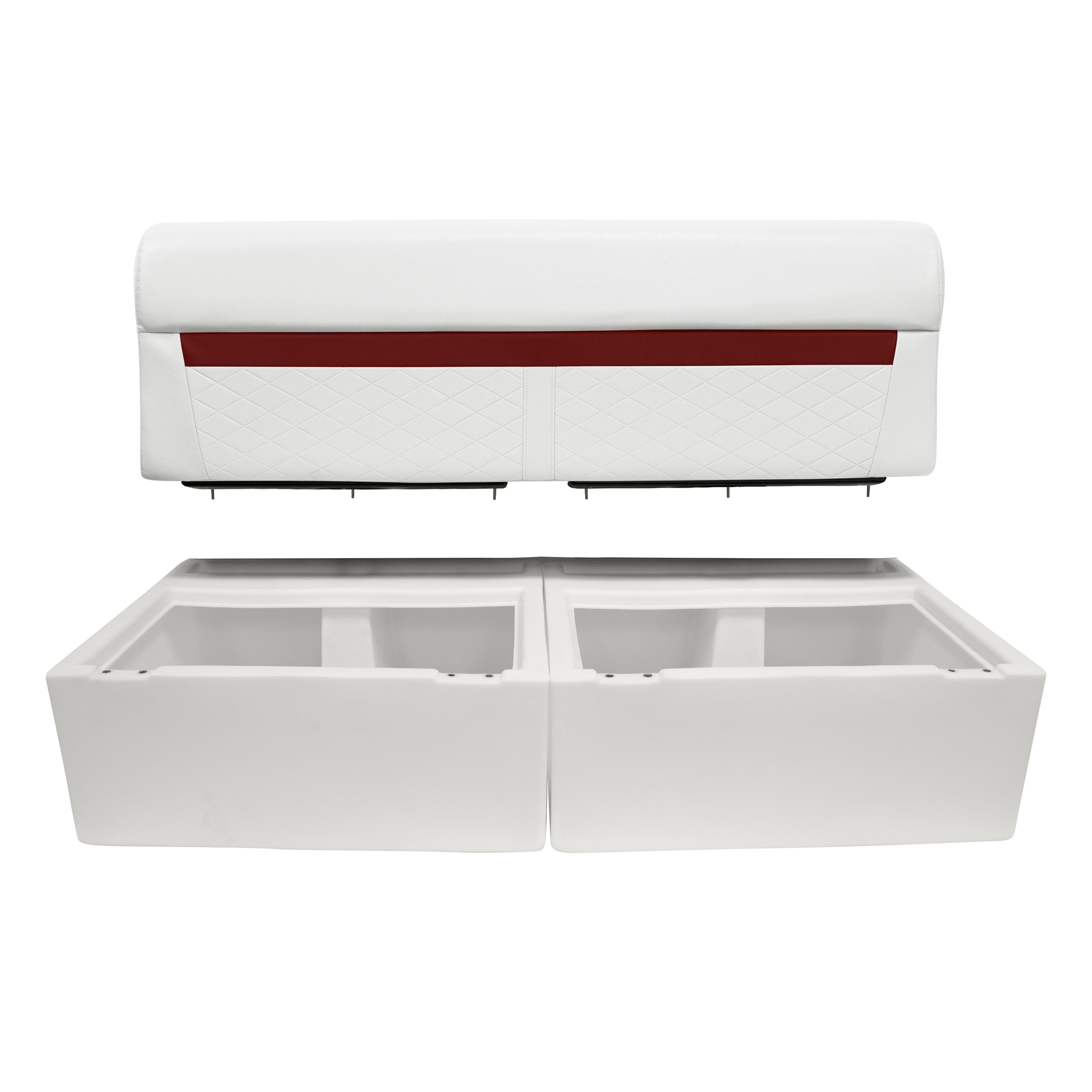 Wise 8WD95-1B-204 DLX Series 28″ Pontoon Bench Seat – Base Only – White