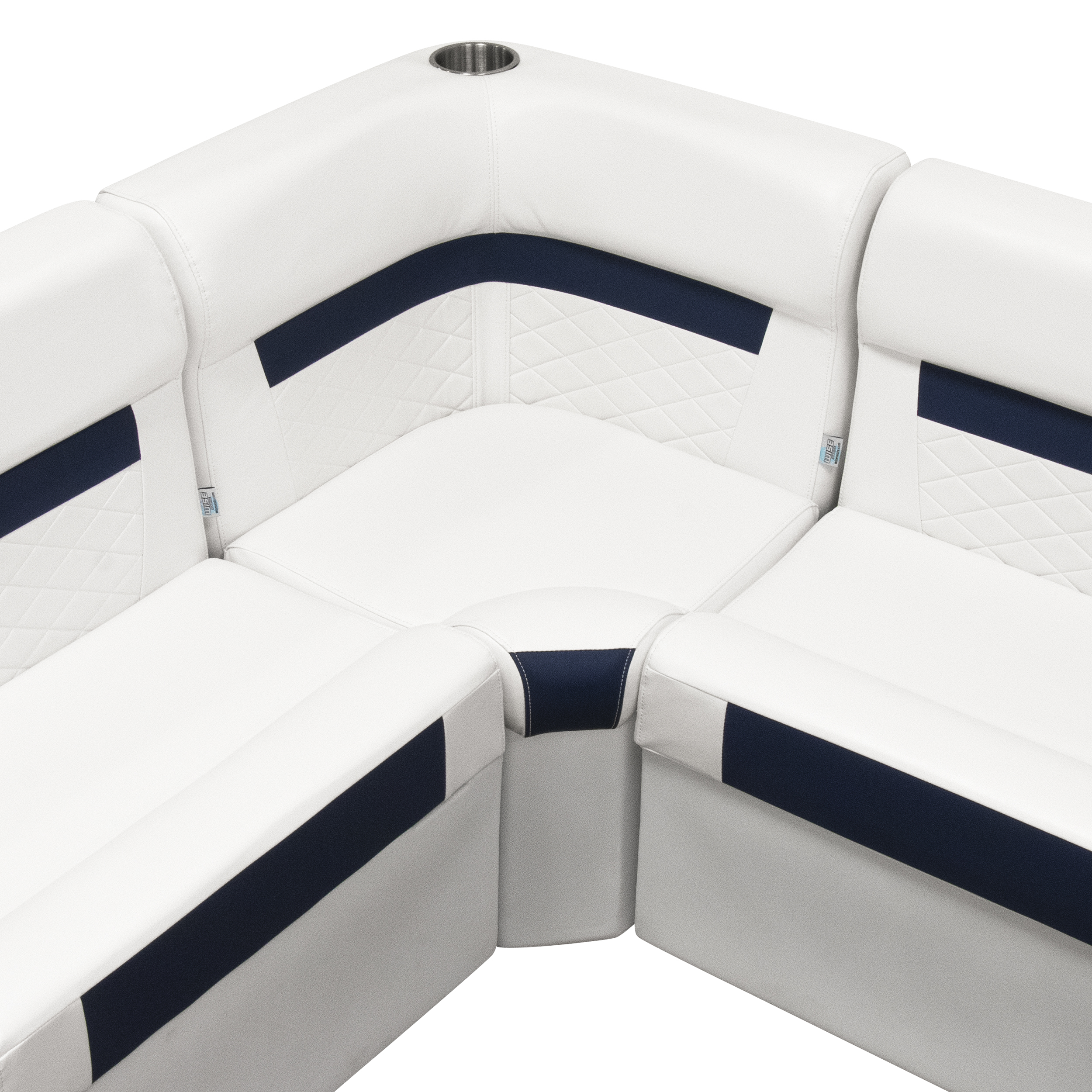 Wise 8WD133-1B-204 DLX Series Pontoon Corner Section – Base Only – White