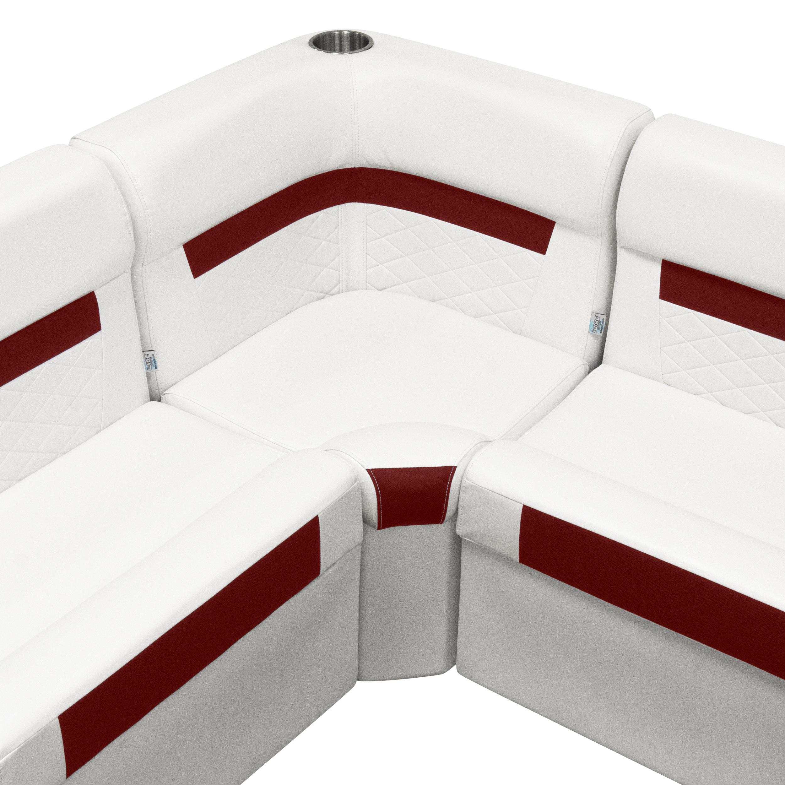 Wise 8WD133-1B-204 DLX Series Pontoon Corner Section – Base Only – White