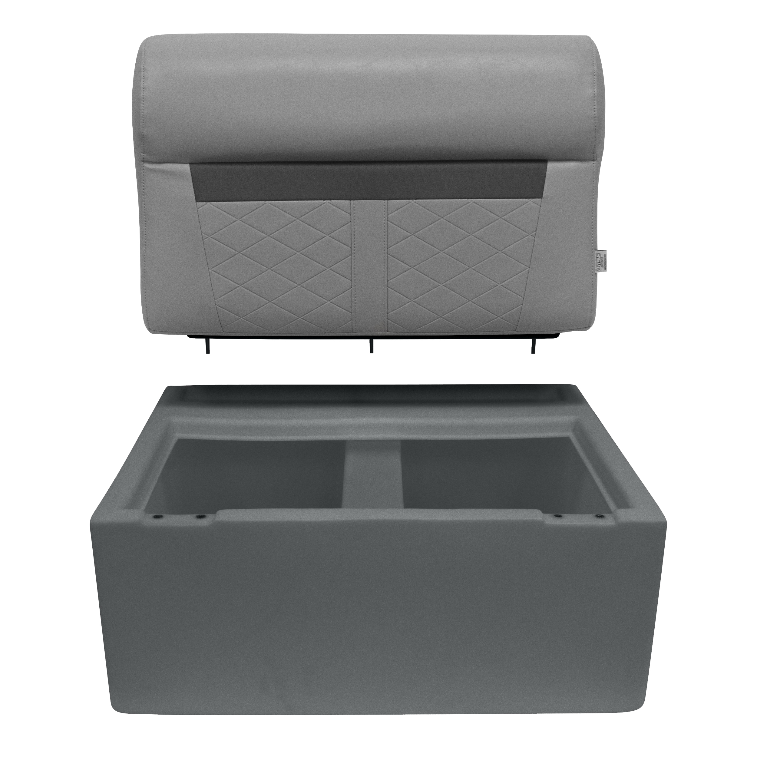 Wise 8WD95-1B-221 DLX Series 28″ Pontoon Bench Seat – Base Only – Grey